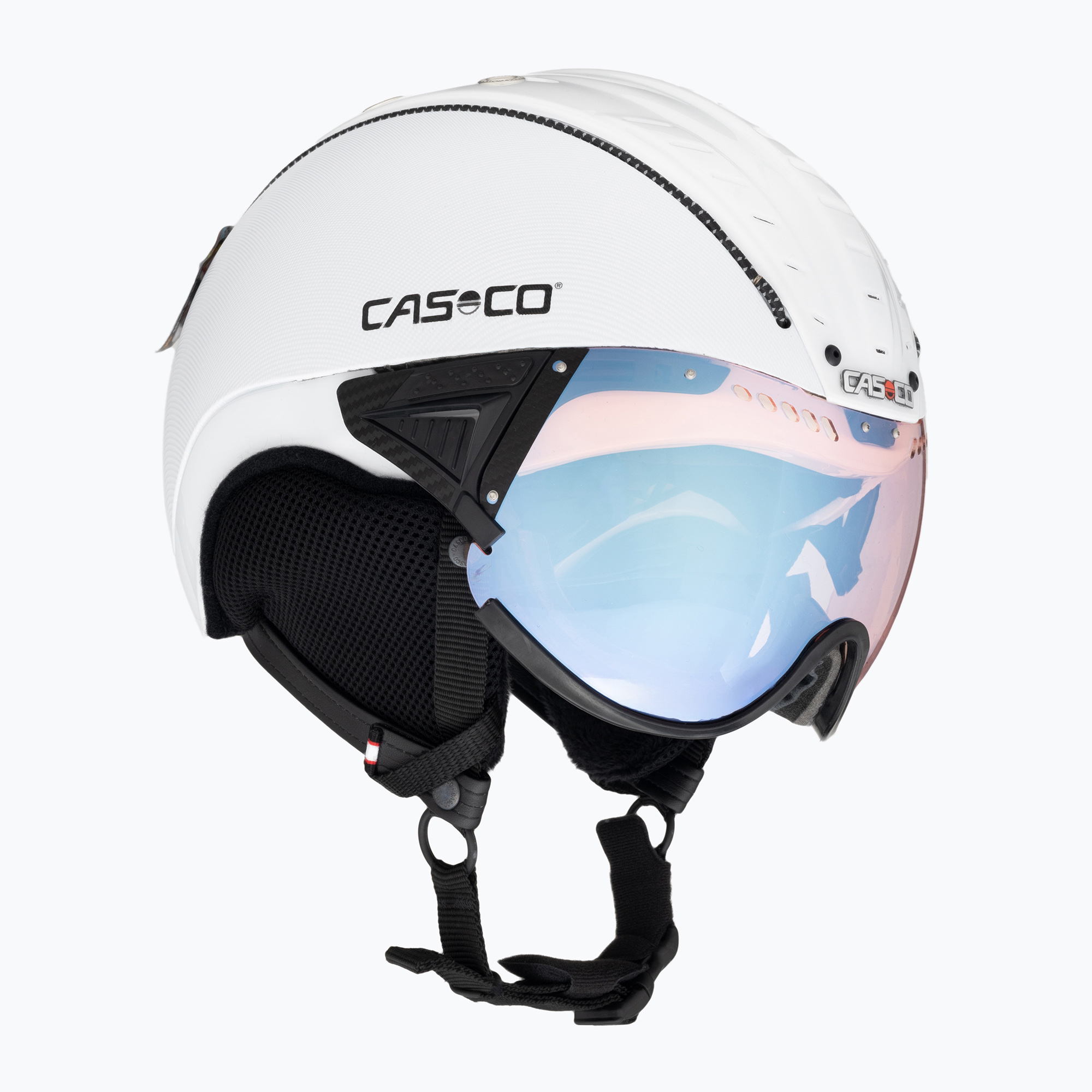 Ski helmet CASCO SP-2 Photomatic Visor structured white glossy (55-57 cm (M))