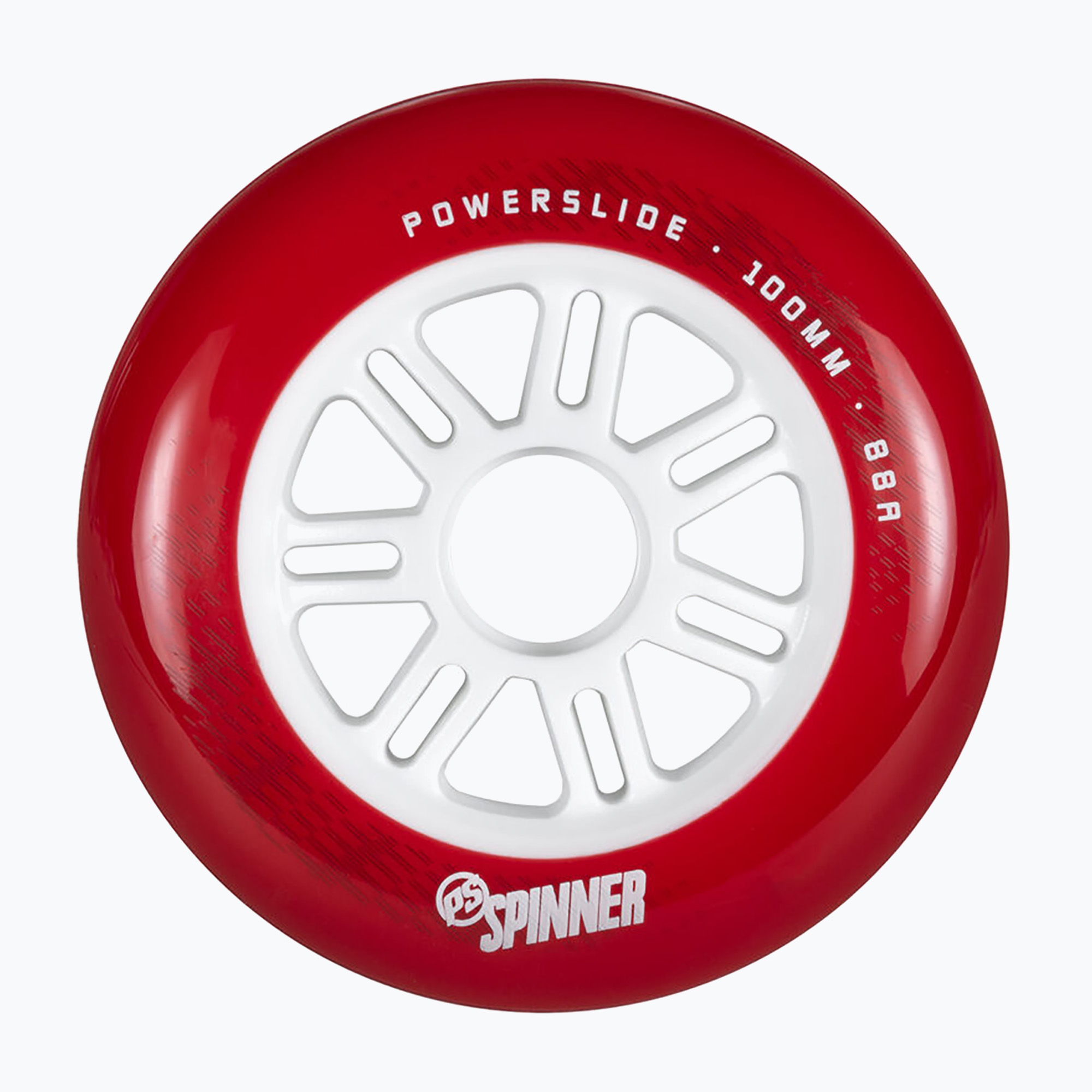 Powerslide Spinner 100 mm/88A rollerblade wheels 3 pcs red. (100 mm / 88A)