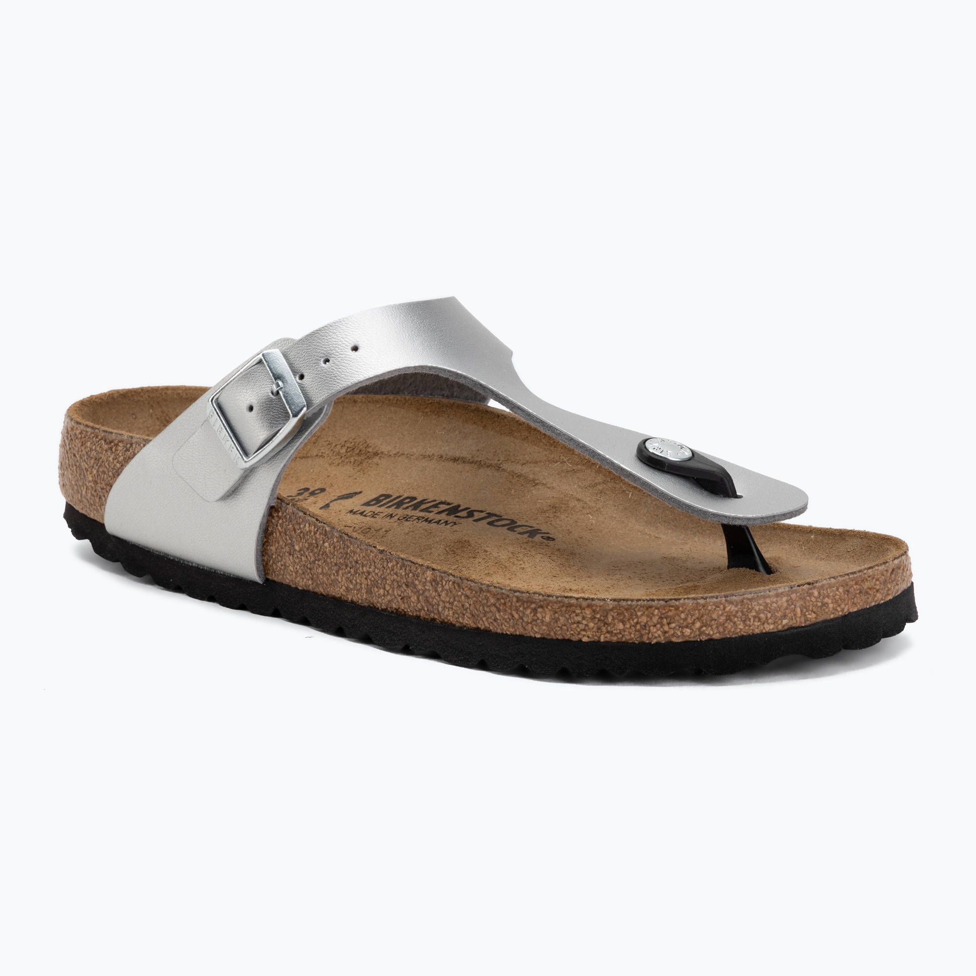 Japonki BIRKENSTOCK Gizeh Birko-Flor Narrow silver 