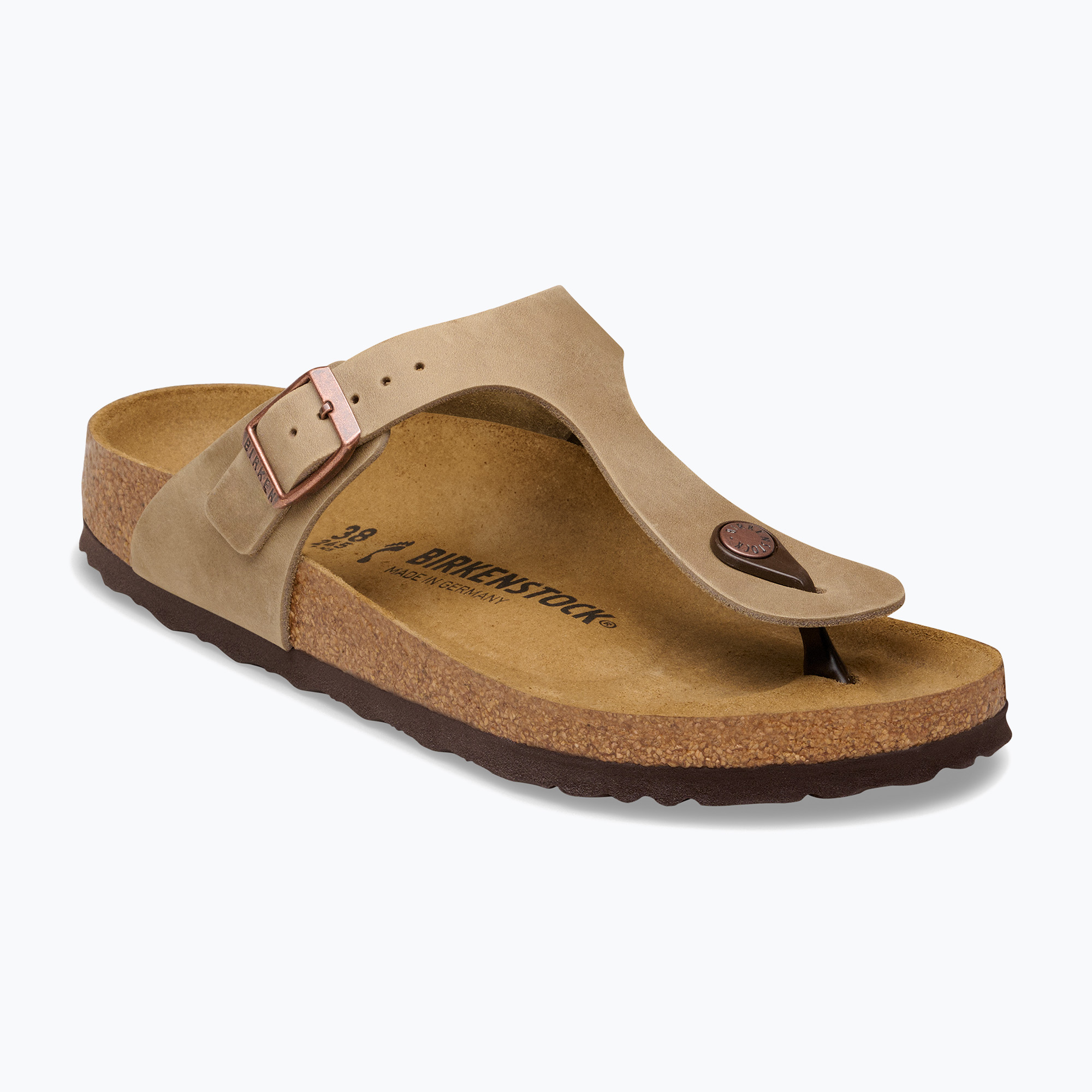 Klapki BIRKENSTOCK Gizeh Oiled Leather tabacco brown 