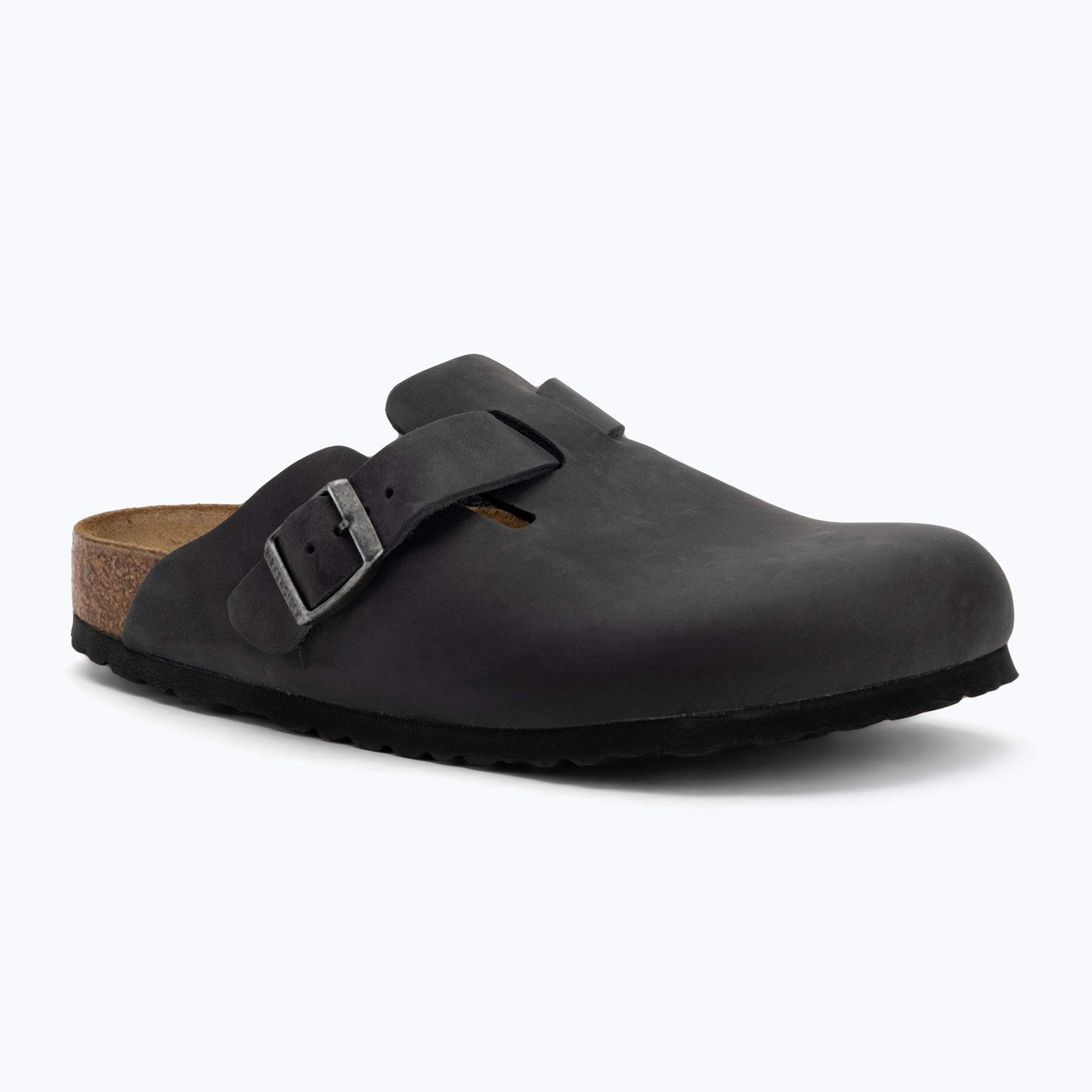 Klapki BIRKENSTOCK Boston LEOI Narrow black 