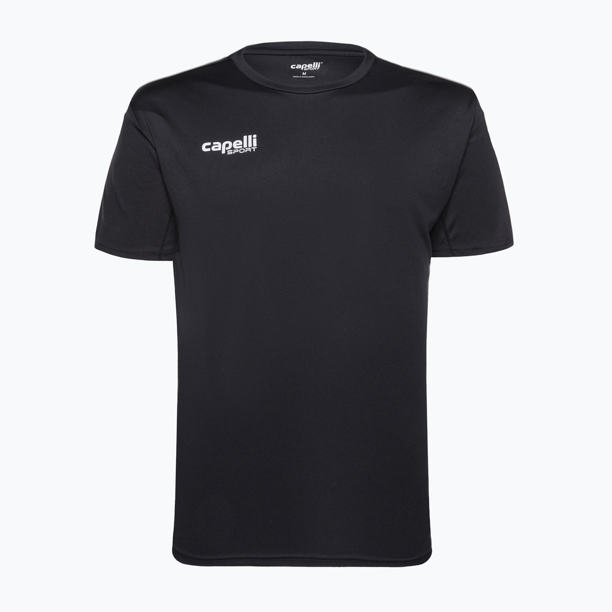 Pánske tréningové futbalové tričko Capelli Basics I Adult black (Basics I Adult Training AGA-2071X)