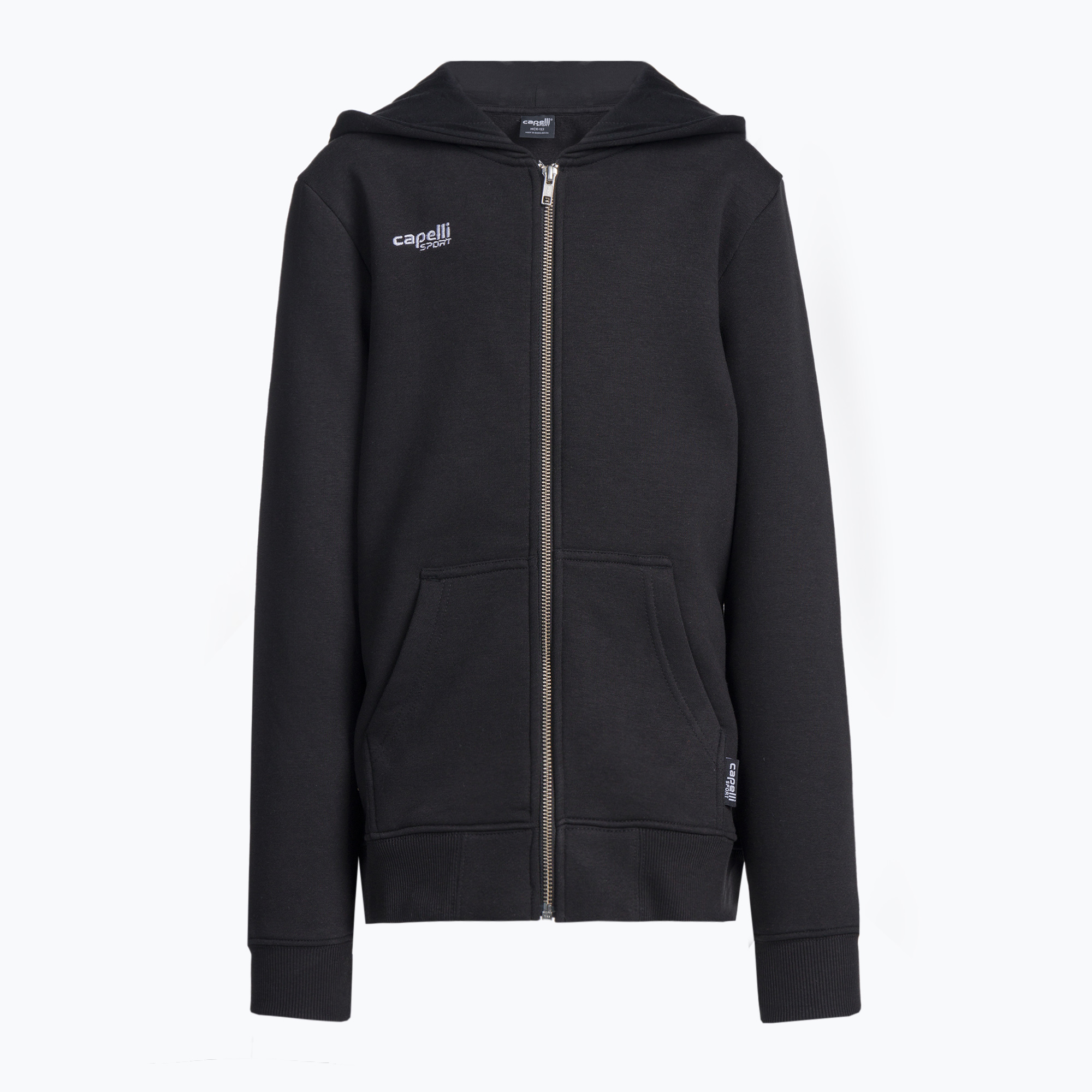 Bluza piłkarska dziecięca Capelli Basics Youth Zip Hoodie black 