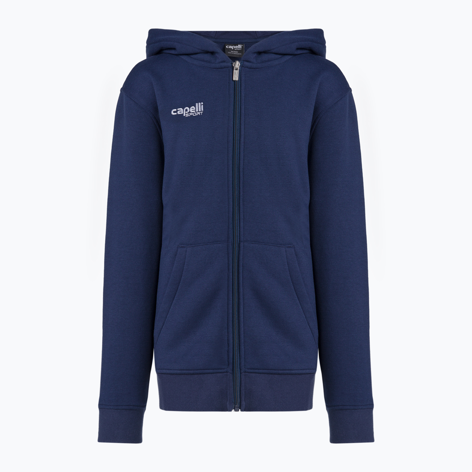 Bluza piłkarska dziecięca Capelli Basics Youth Zip Hoodie navy 