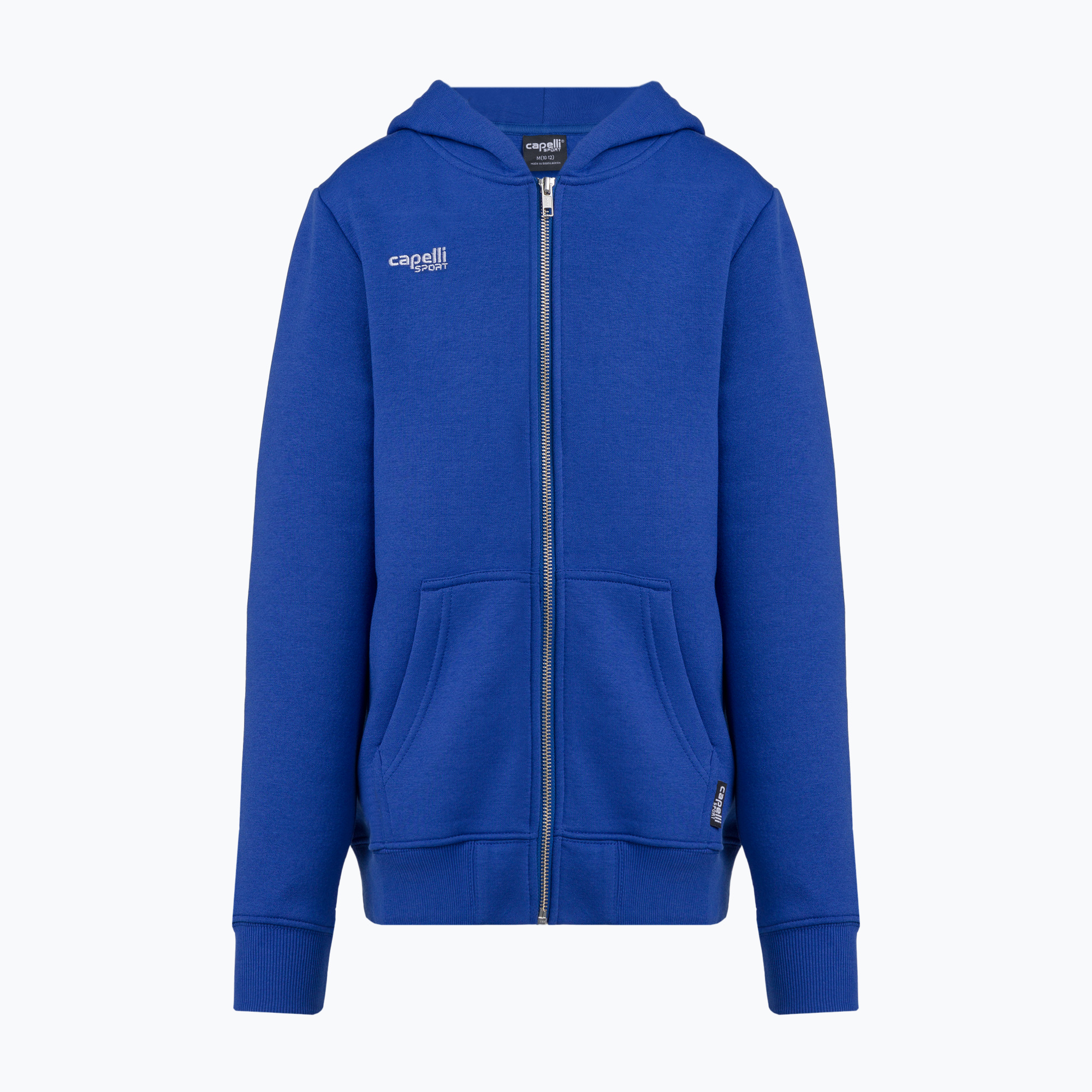 Bluza piłkarska dziecięca Capelli Basics Youth Zip Hoodie royal blue 