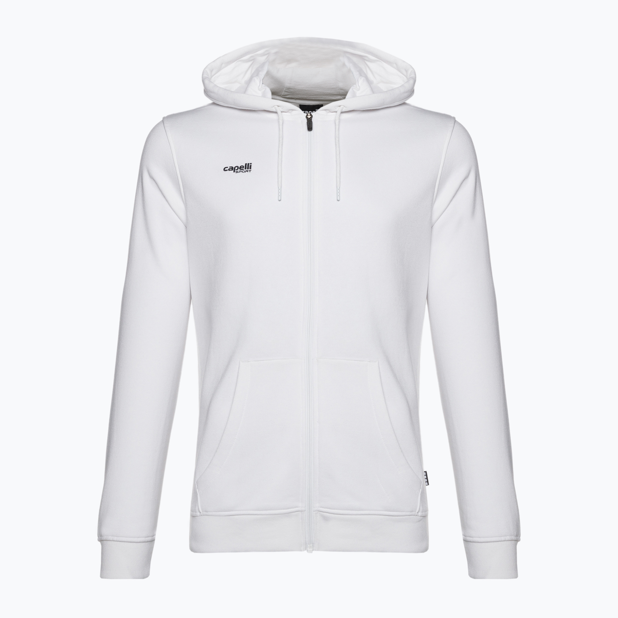 Bluza piłkarska męska Capelli Basics Adult Zip Hoodie white 