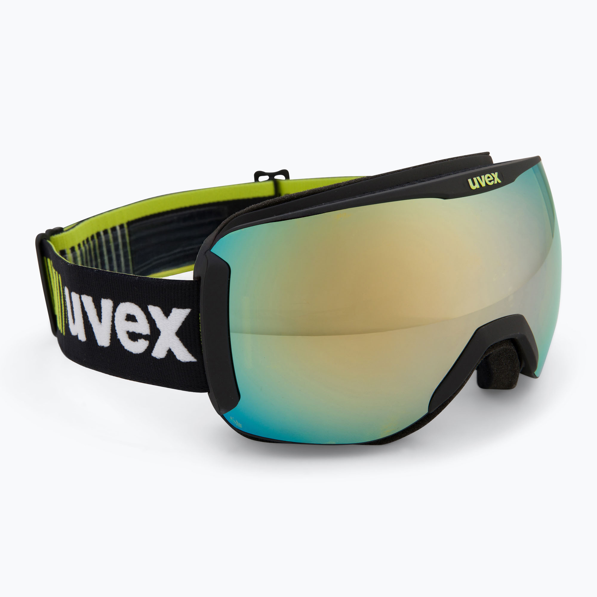 UVEX Downhill 2100 CV Race occhiali da sci nero opaco/specchio oro chiaro (Downhill 2100 CV Race 55/0/392/2530)