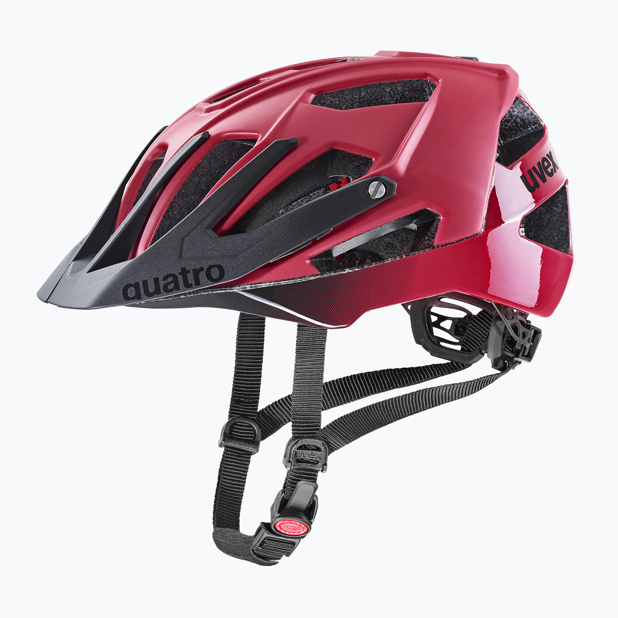 Bike helmet UVEX Quatro CC red/black matt (52-57 cm)