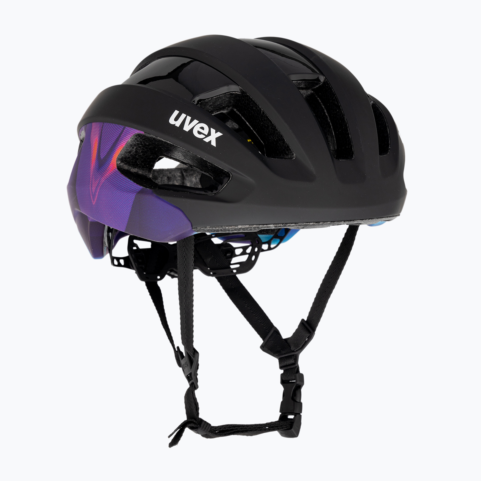 Casco da bici UVEX Rise Pro MIPS nero/galaxy opaco (56-59 cm) (Rise Pro MIPS 41/0/093/03/17)