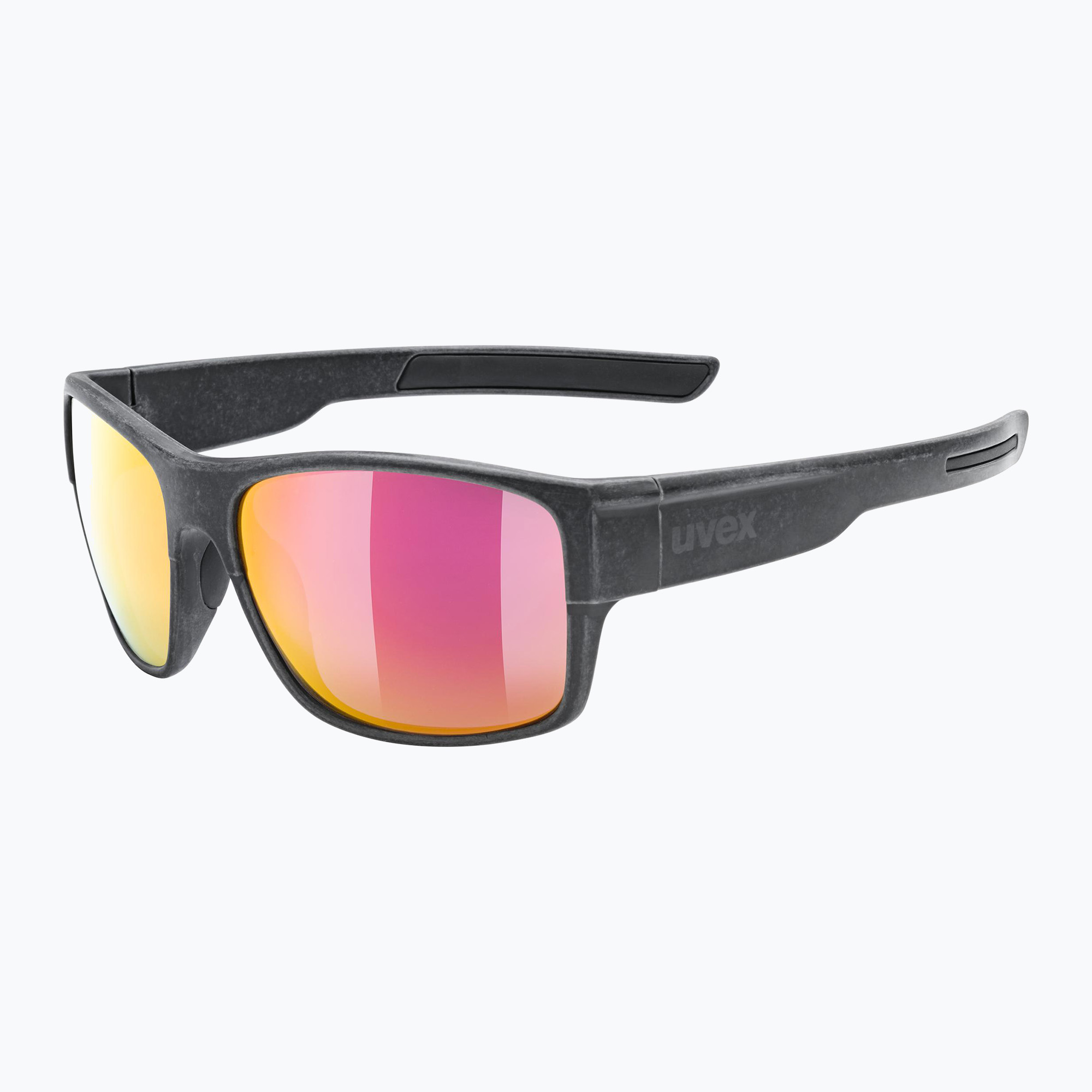 Okulary przeciwsłoneczne UVEX Esntl Urban black matt/mirror red 