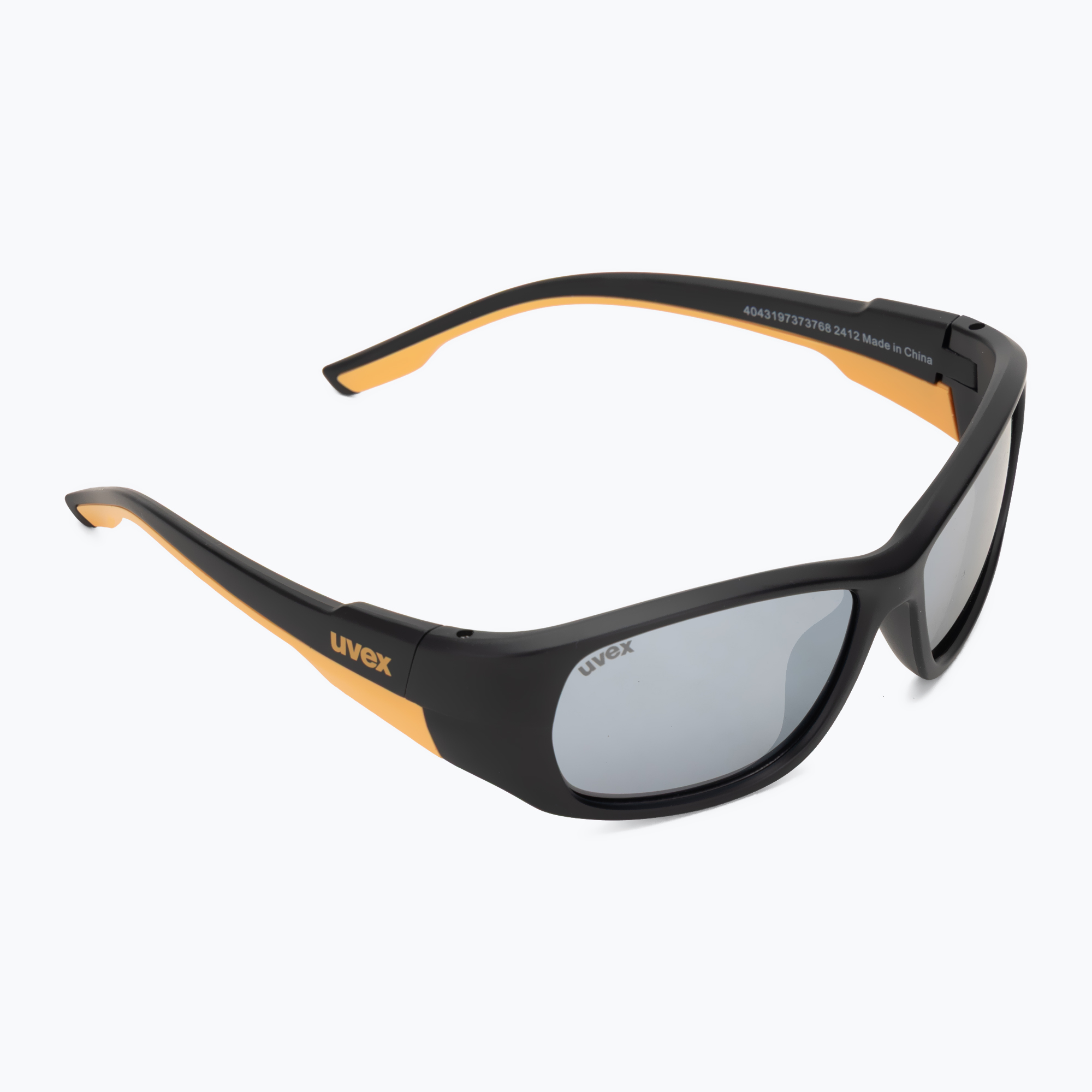 Ochelari de soare pentru copii UVEX Sportstyle 514 black matt/mirror silver
