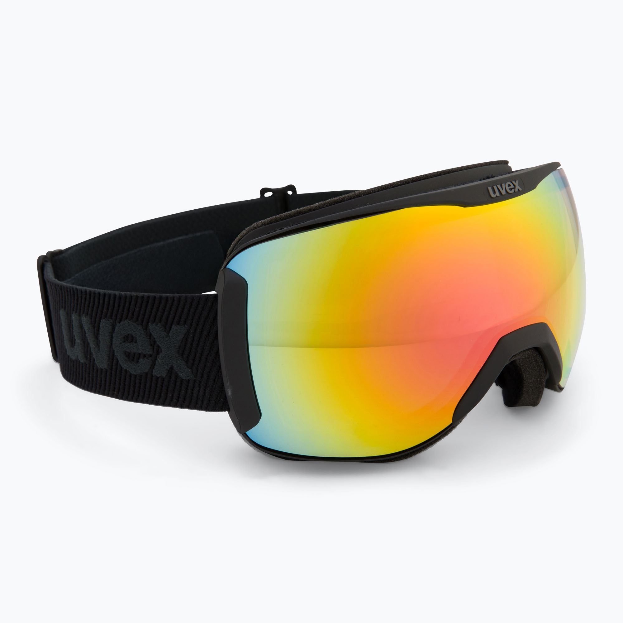 Ochelari de schi  UVEX Downhill 2100 V black matt/mirror rainbow clear (Downhill 2100 V 55/0/391/2031)