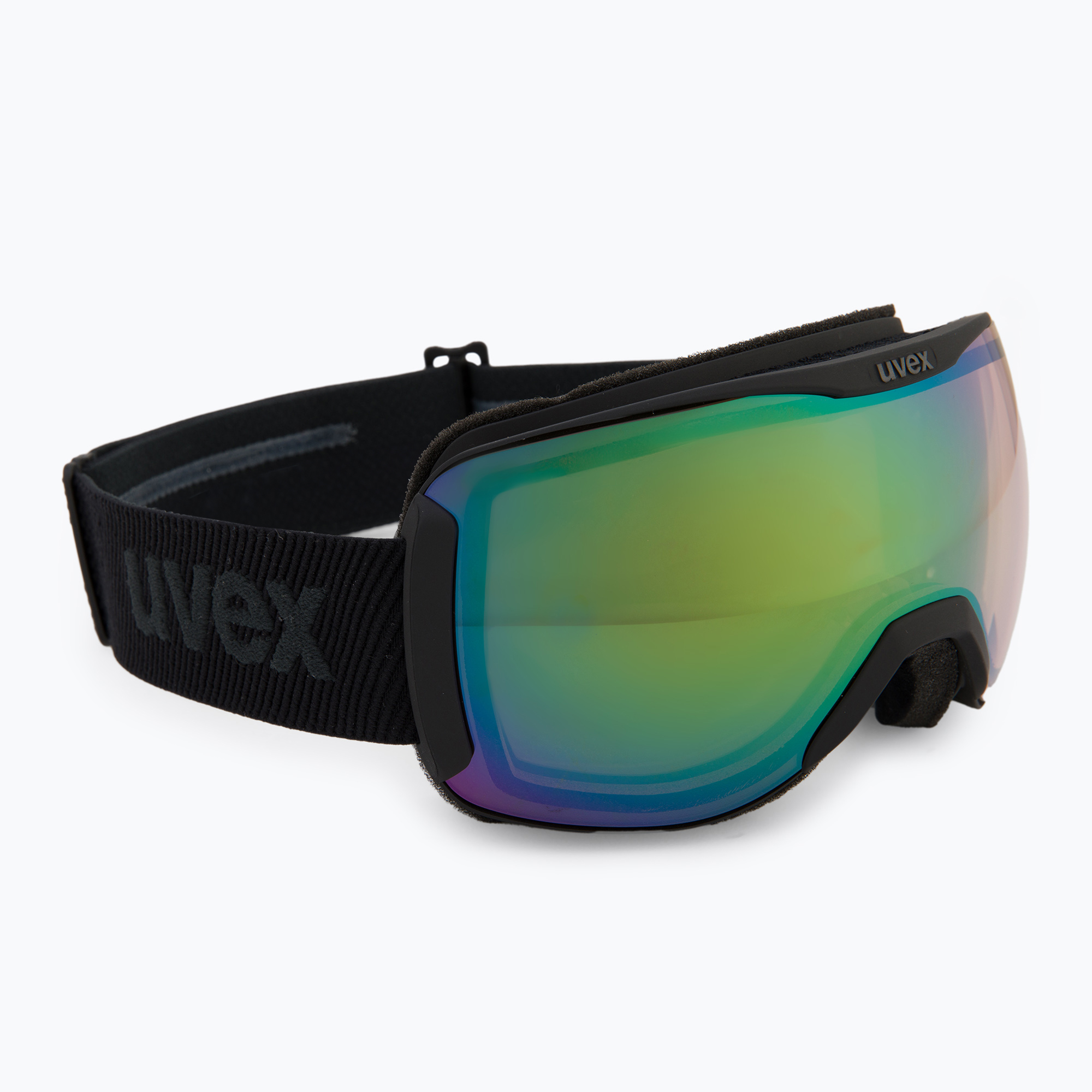 Ski goggles UVEX Downhill 2100 V black matt/mirror green clear