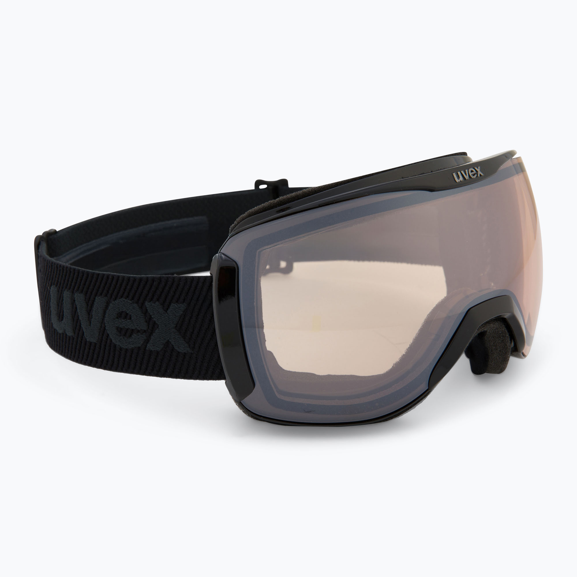 Lyžiarske okuliare UVEX Downhill 2100 V black shiny/mirror silver clear