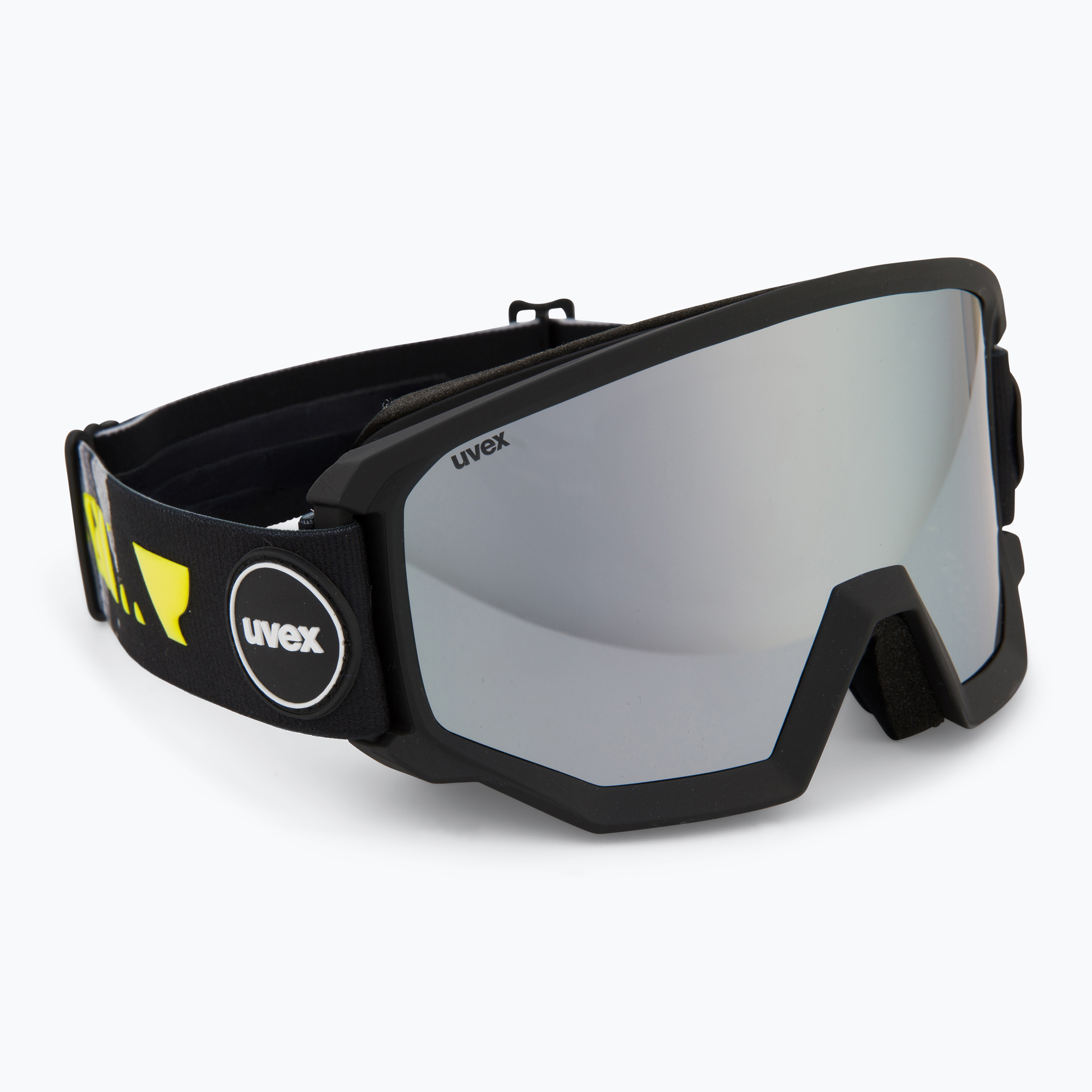 UVEX Athletic CV occhiali da sci nero opaco / argento specchiato verde (Athletic CV 55/0/527/2131)
