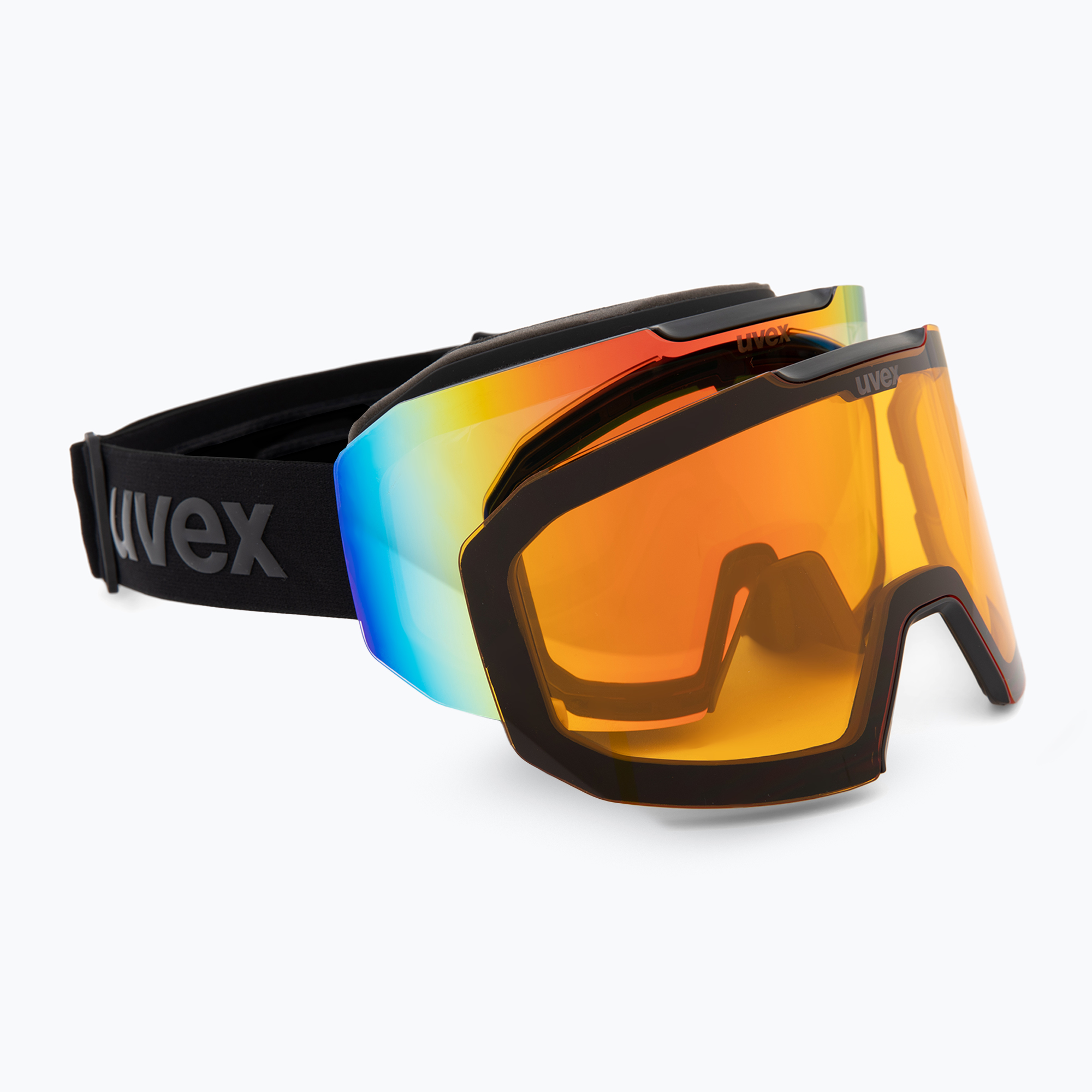 Ochelari de schi  UVEX Evidnt Attract V   case black matt/mirror rainbow clear