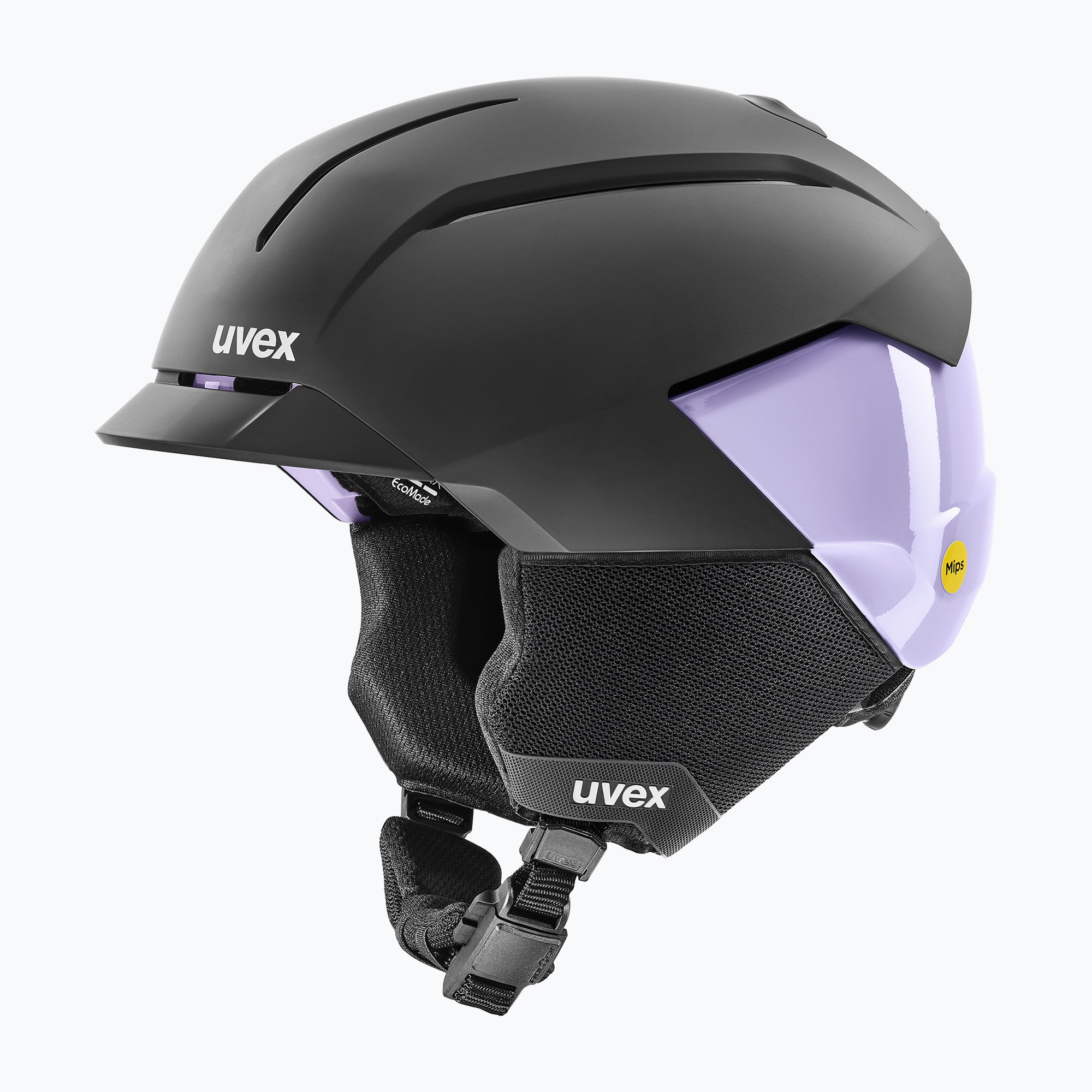 Ски каска UVEX Levitate MIPS black/lavender matt