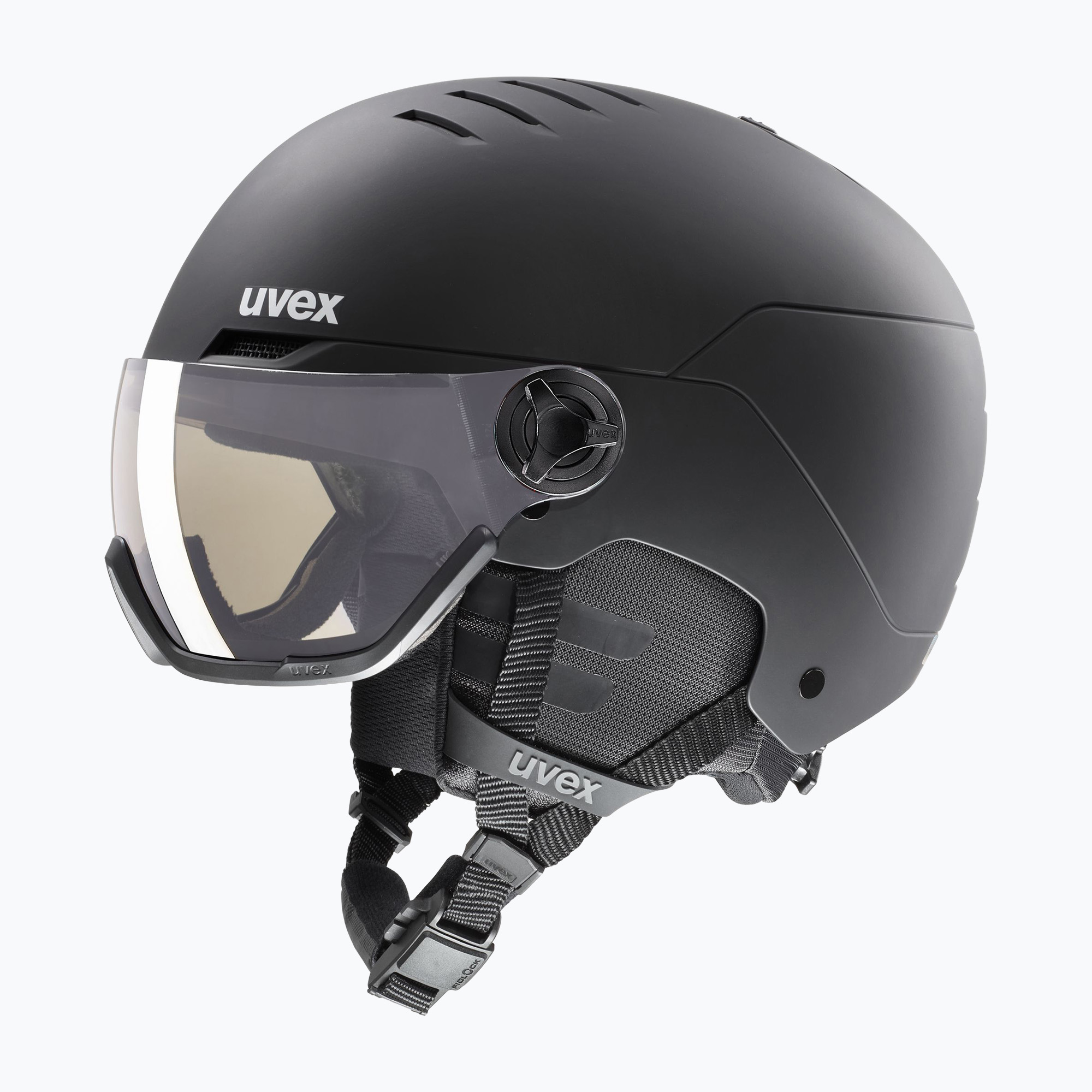 Ски каска UVEX Wanted Visor Pro V black matt