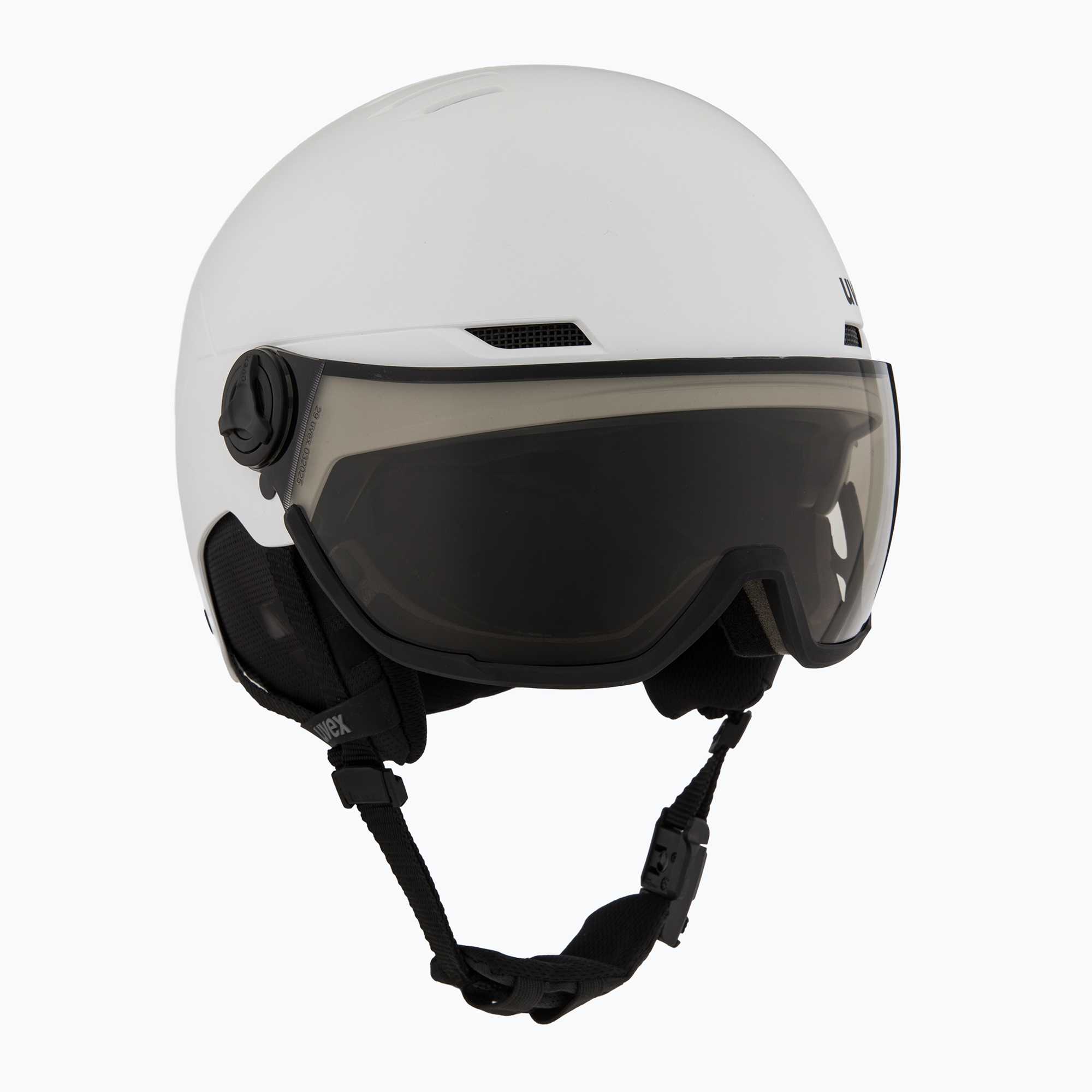 Cască de schi UVEX Wanted Visor Pro V white matt