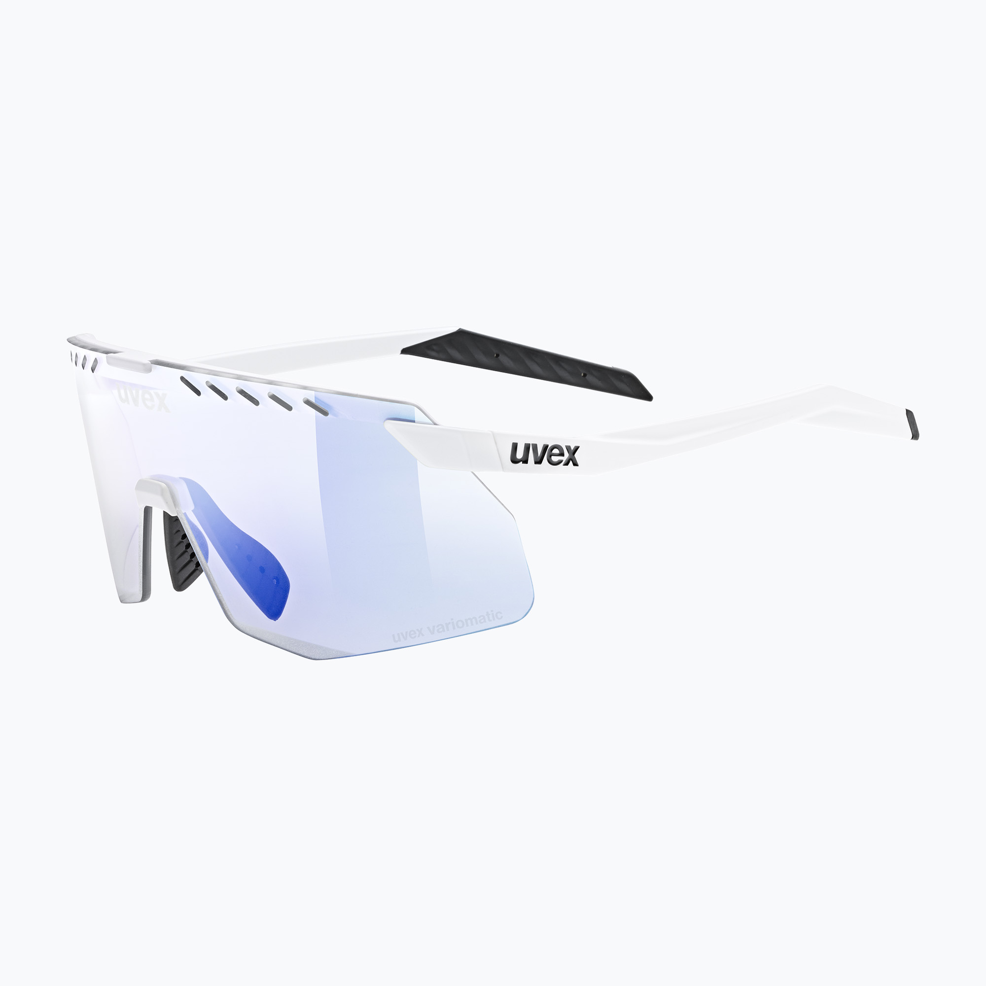 Слънчеви очила UVEX Pace Stage Small V бял мат/огледално синьо