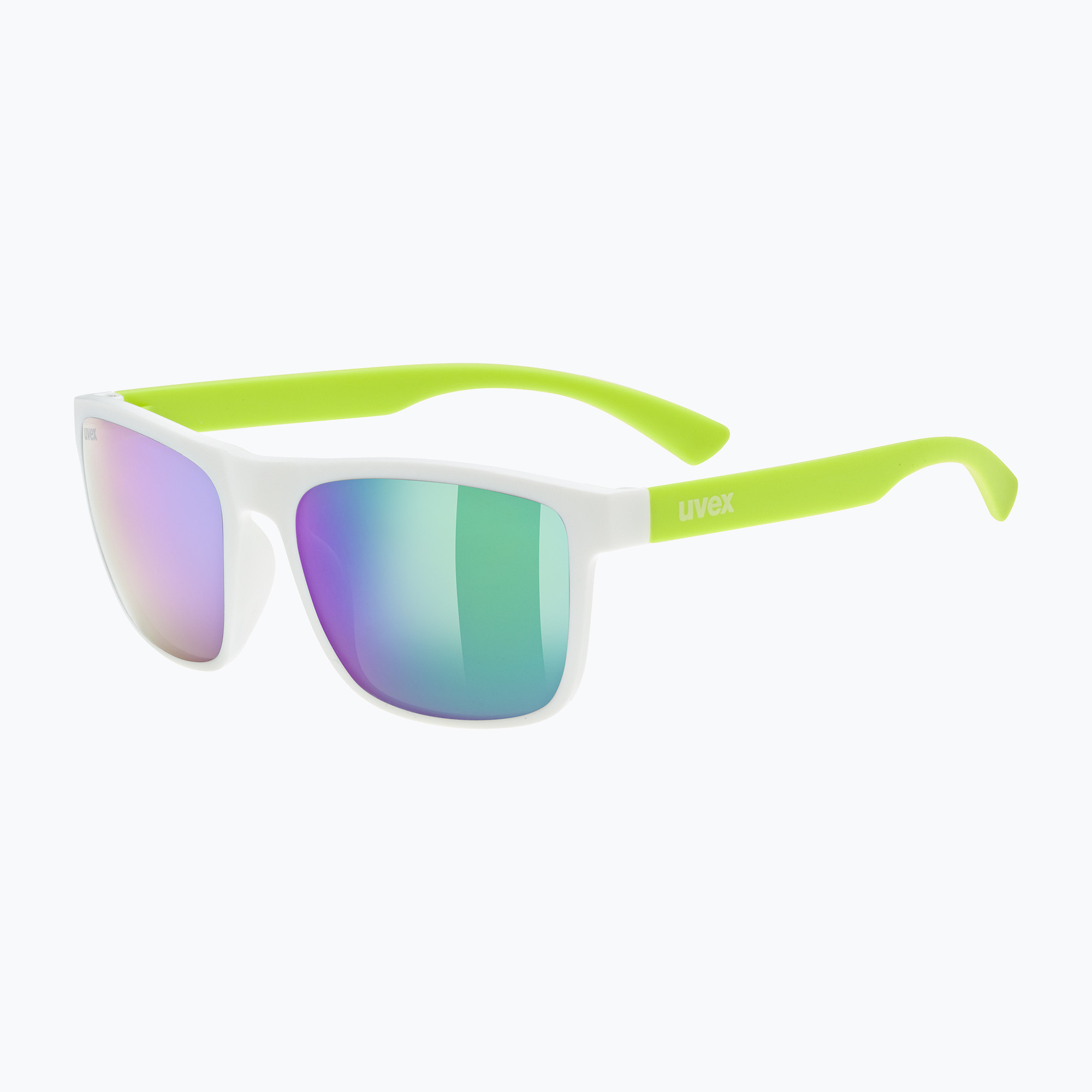 Okulary przeciwsłoneczne dziecięce UVEX Rookie Jr white lime m./mirror green 