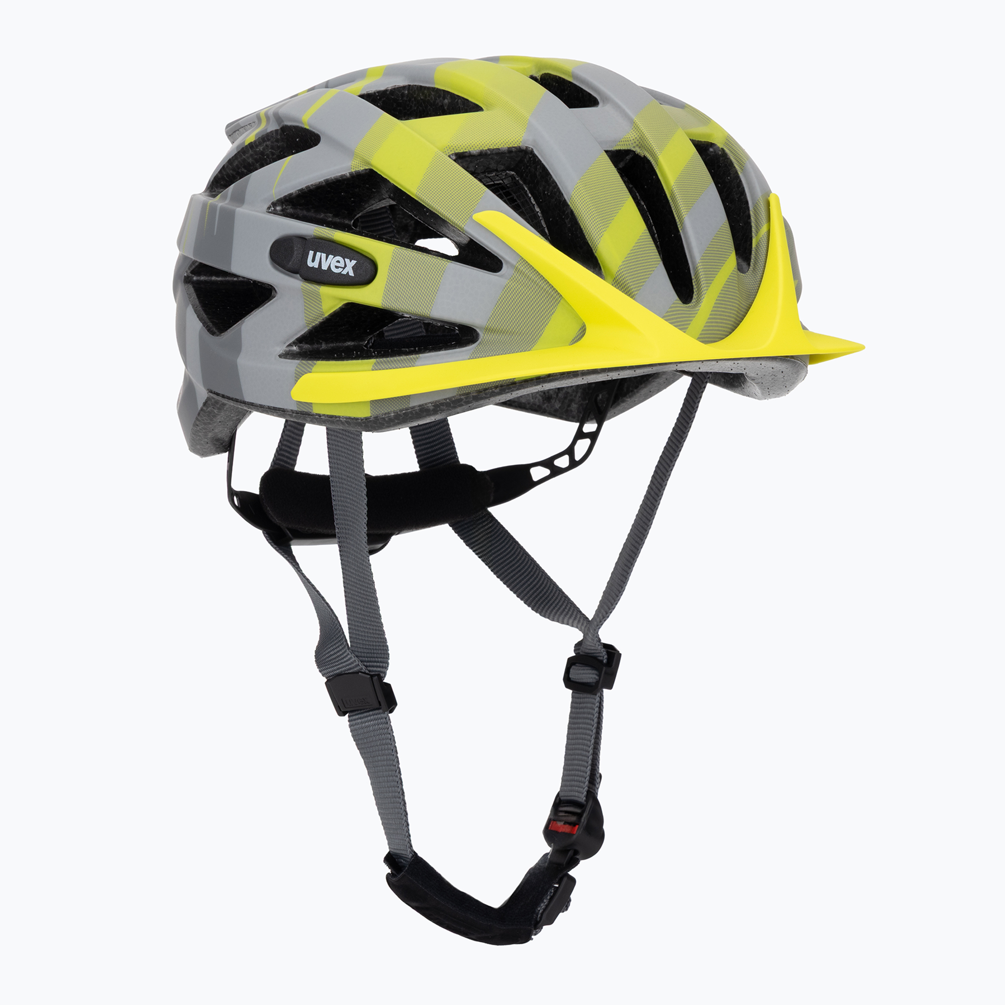 Cască de bicicletă UVEX Air Wing CC grey / lime matt
