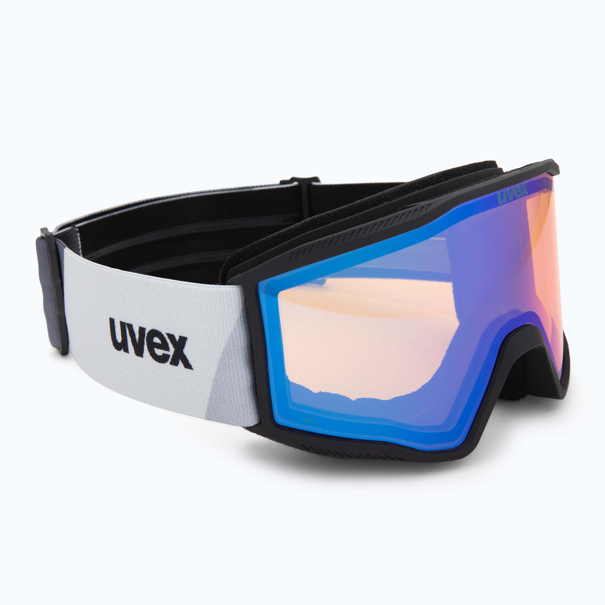 Lyžařské brýle UVEX Blast FM black matt/mirror blue