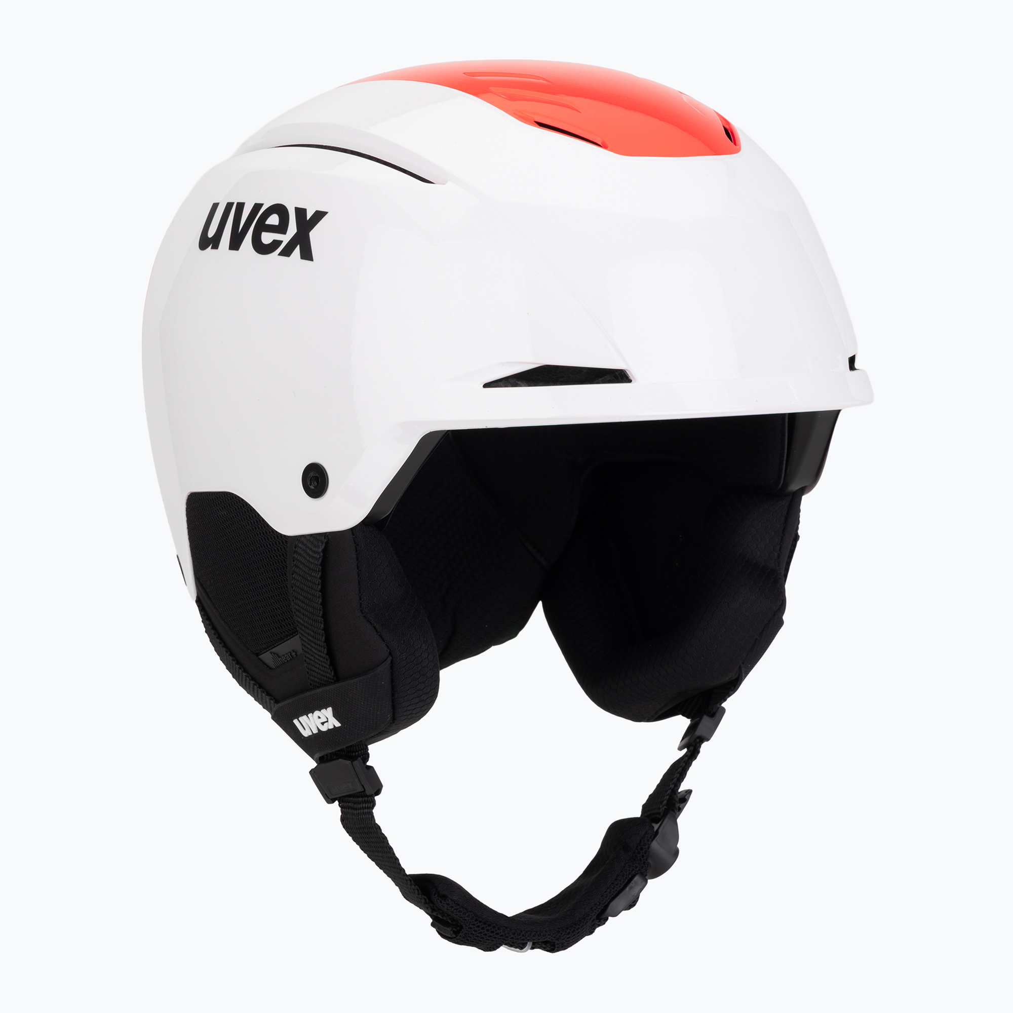 Lyžiarska prilba UVEX Resolution SL white/electric red