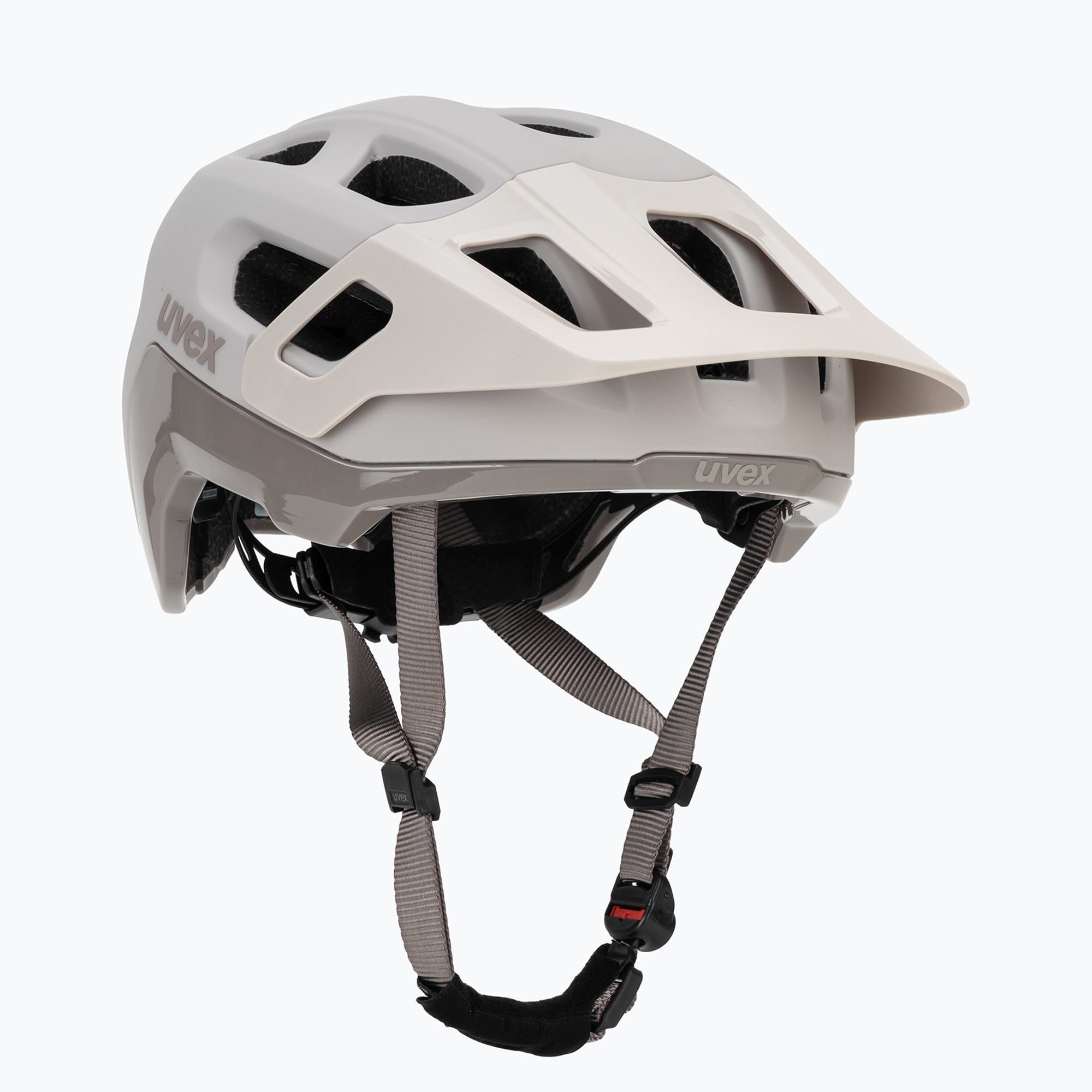 Cască de bicicletă UVEX React MIPS warm grey matt
