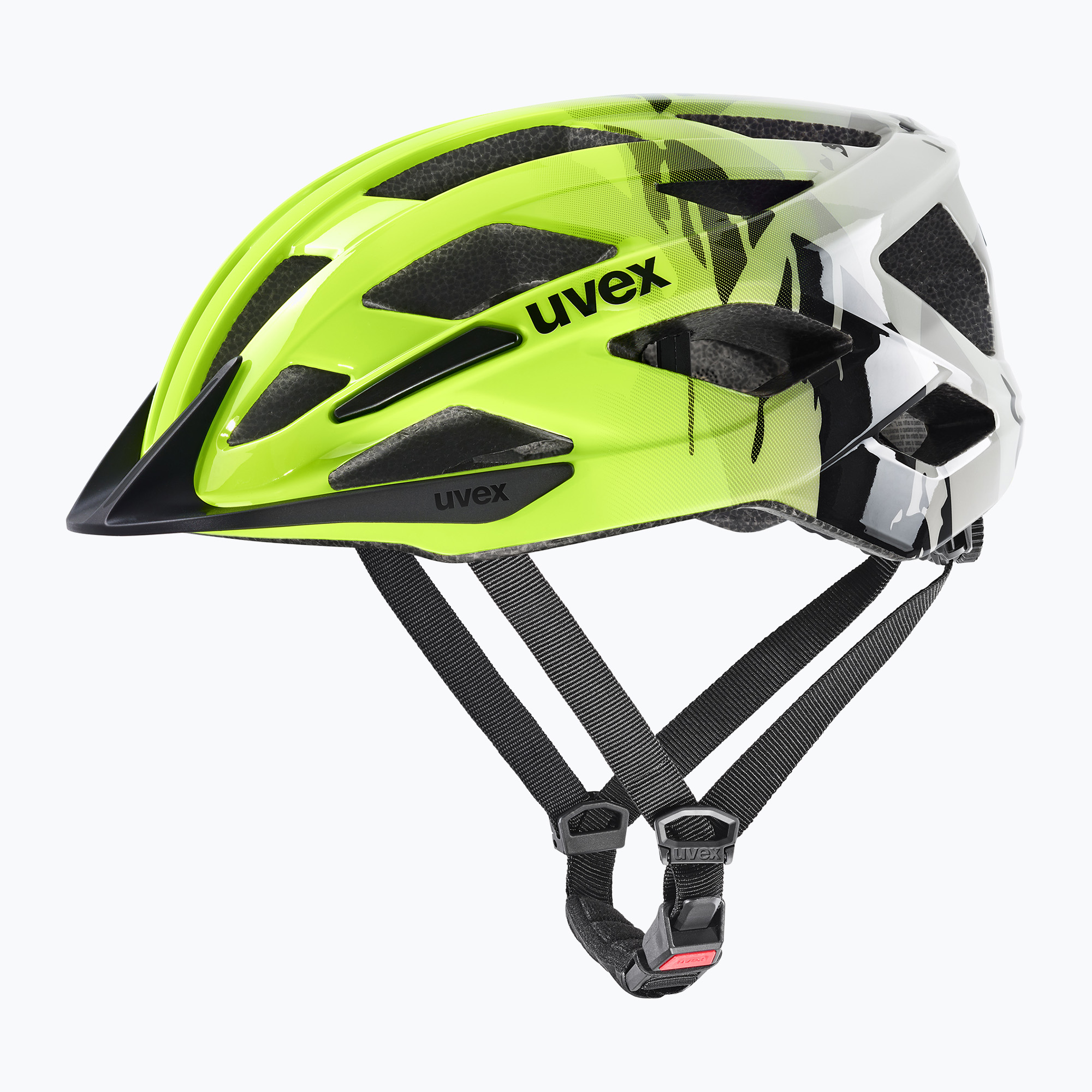 Детска велосипедна каска UVEX Air Wing 2 neon yellow/black