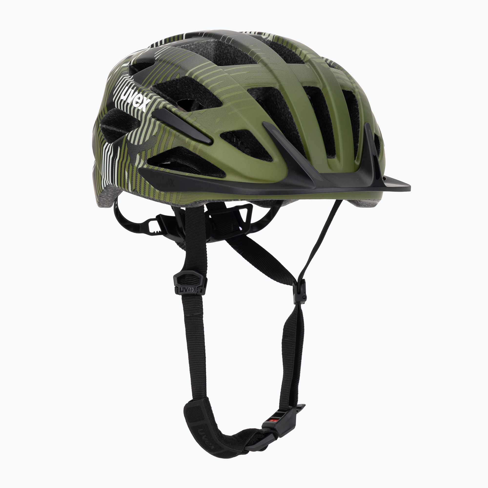 Cască de ciclism pentru copii UVEX Air Wing 2 CC dark olive/black matt