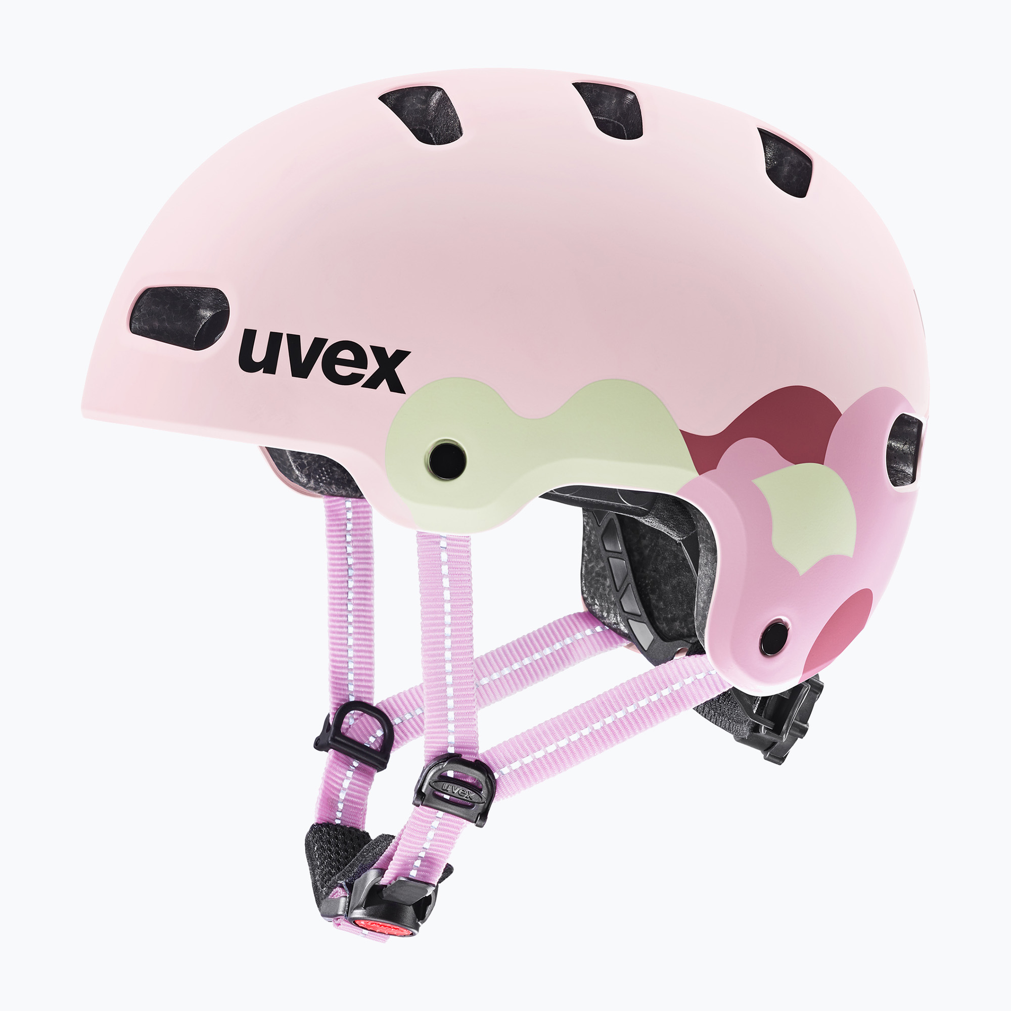 Детска каска UVEX Kid 4 Style strawberry/matcha matt