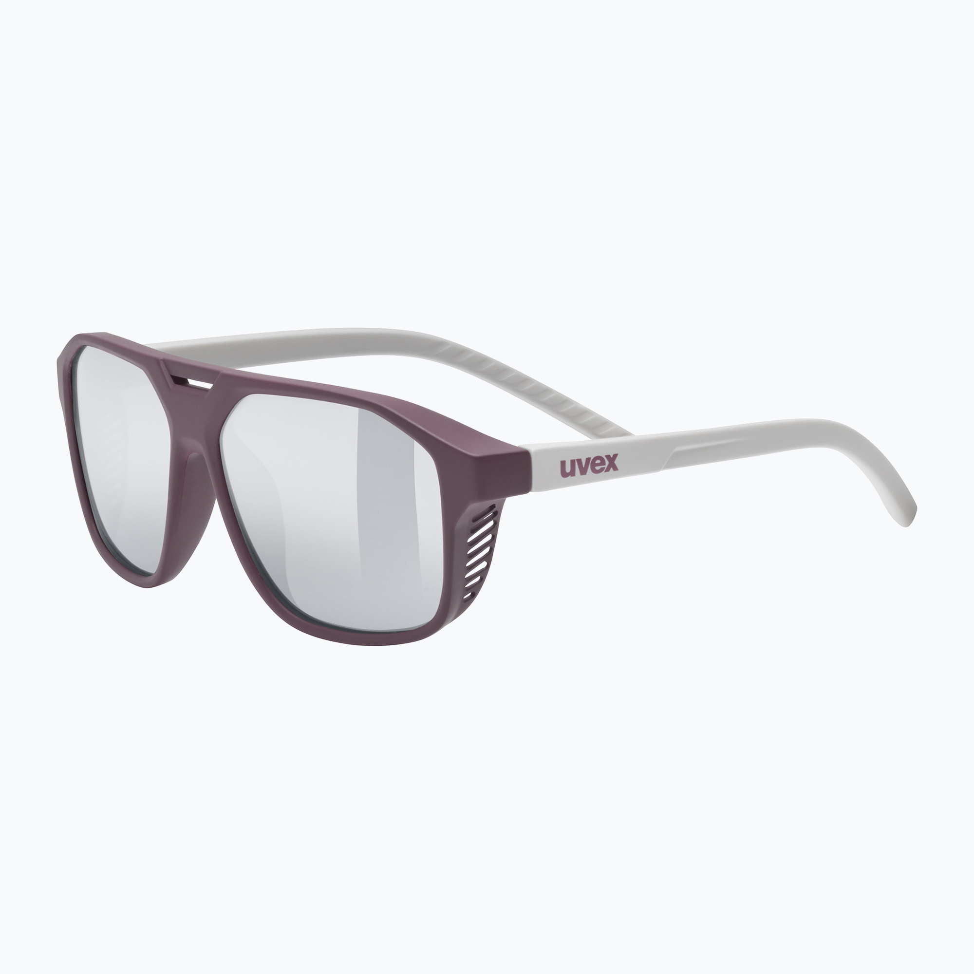Okulary przeciwsłoneczne dziecięce UVEX Cosmic Jr cranberry/grey matt/mirror silver 