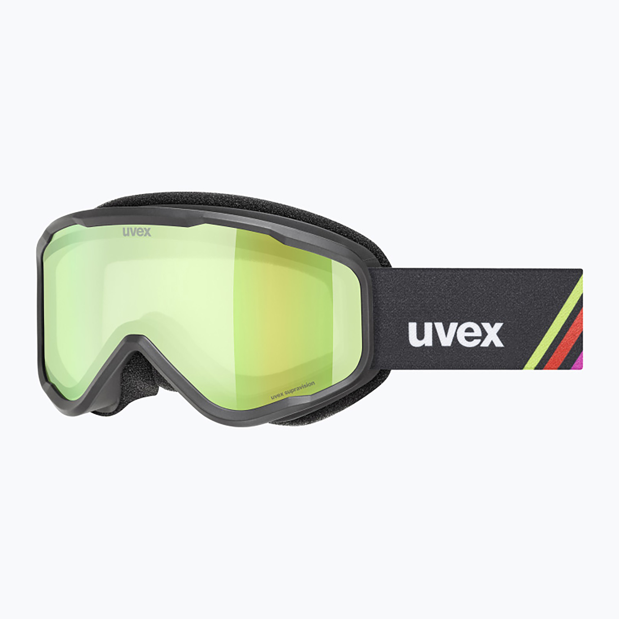 Dětské lyžařské brýle UVEX Speedy Nova FM S2 black matt/mirror green