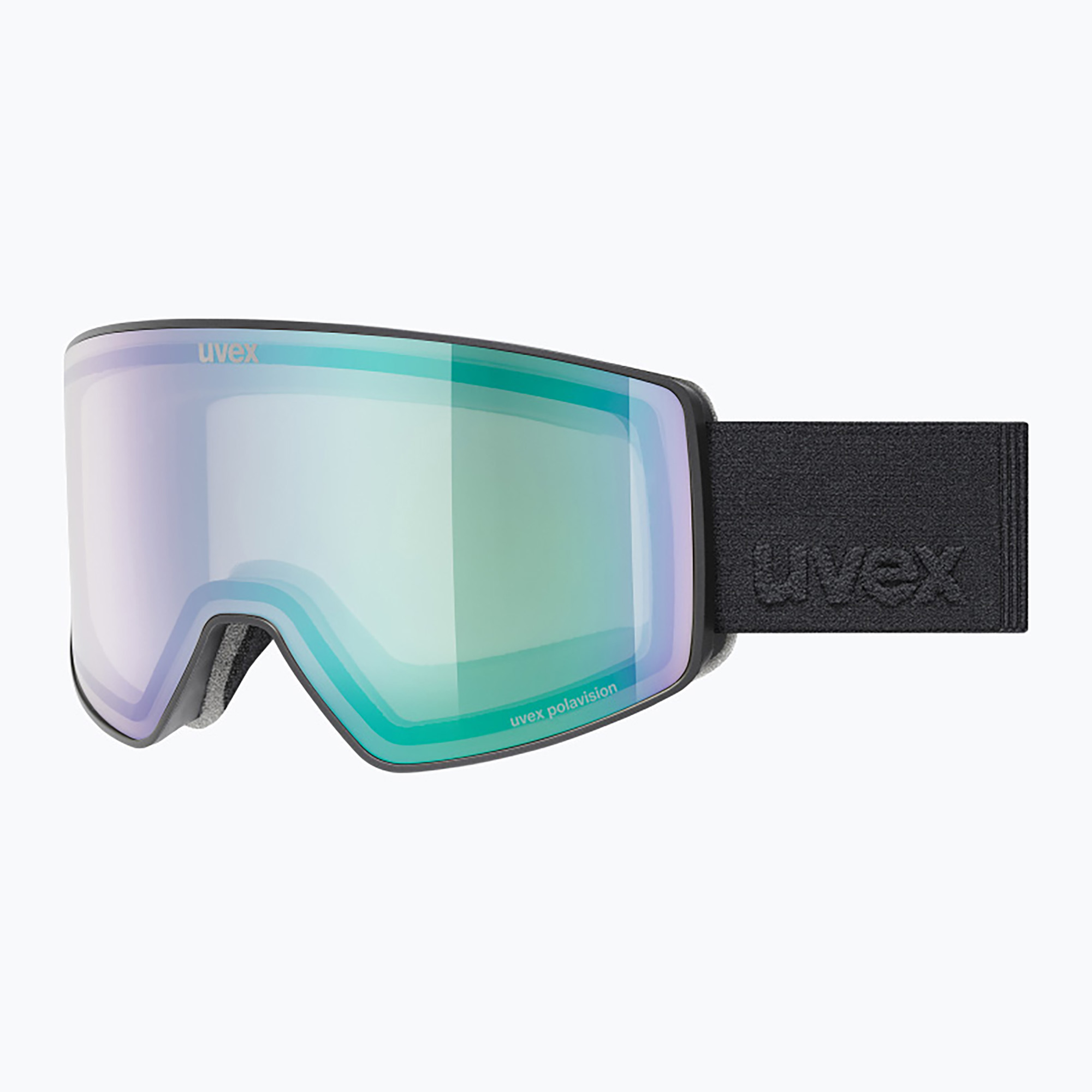 Скиорскa маска UVEX Scenic P S0-S4 black matt/mirror green/pola