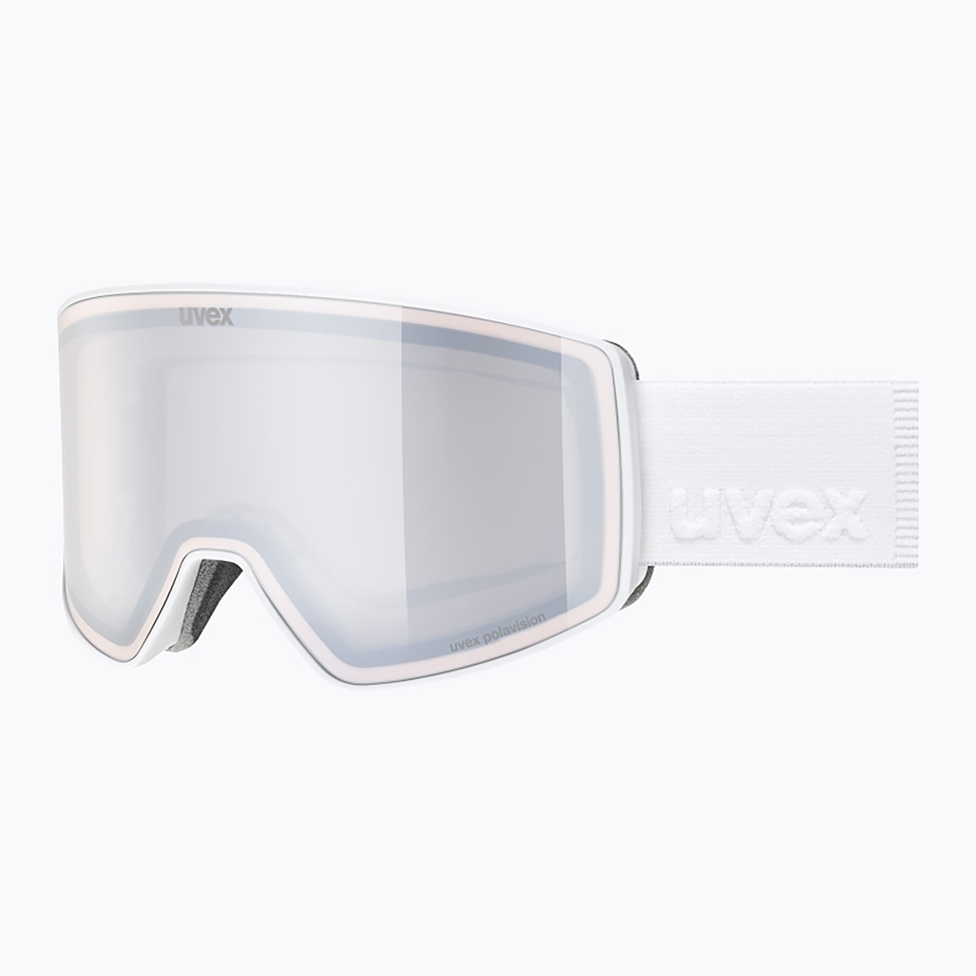 Скиорскa маска UVEX Scenic P S0-S4 white matt/mirror silver/pola