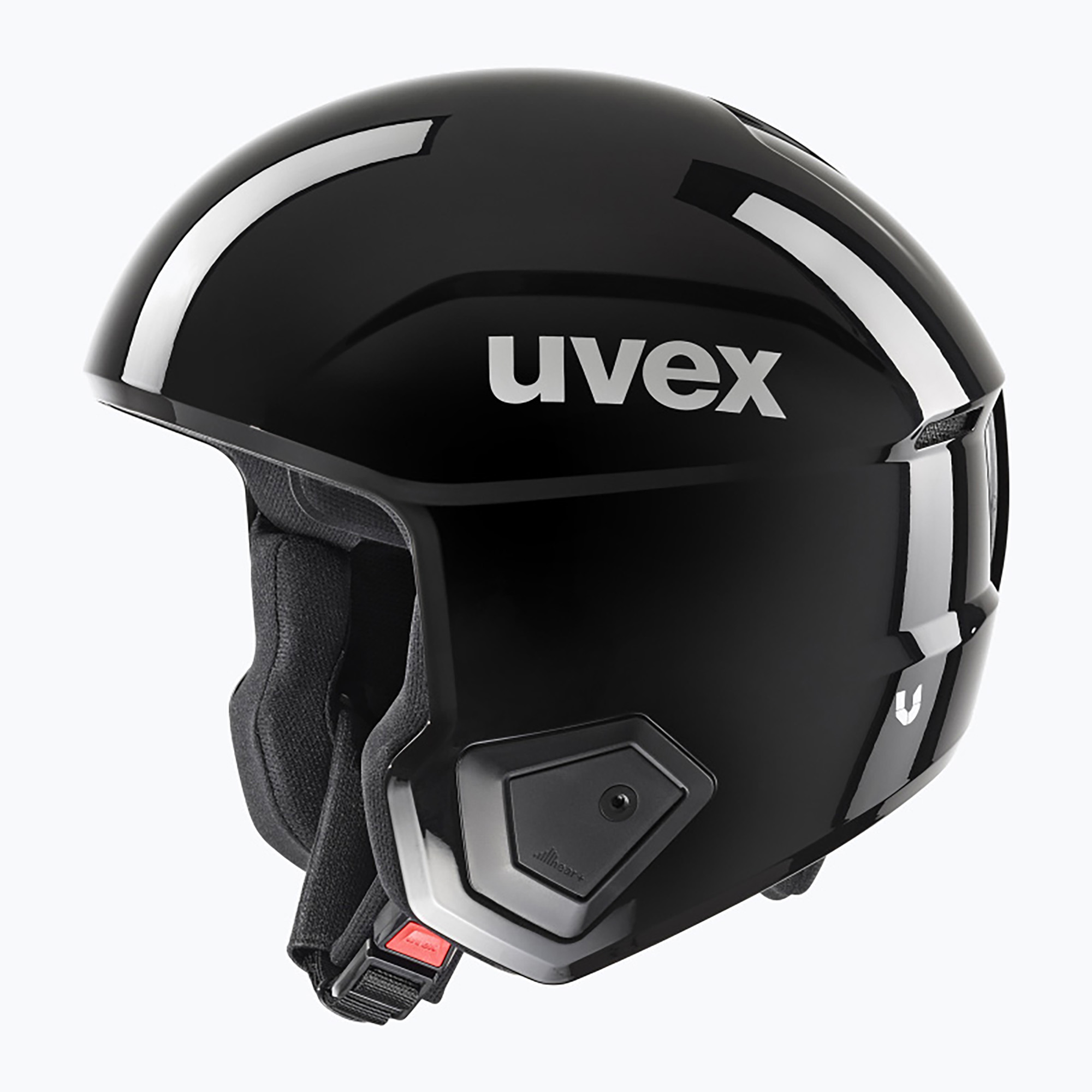 Детска скиорска каска UVEX Race Up black