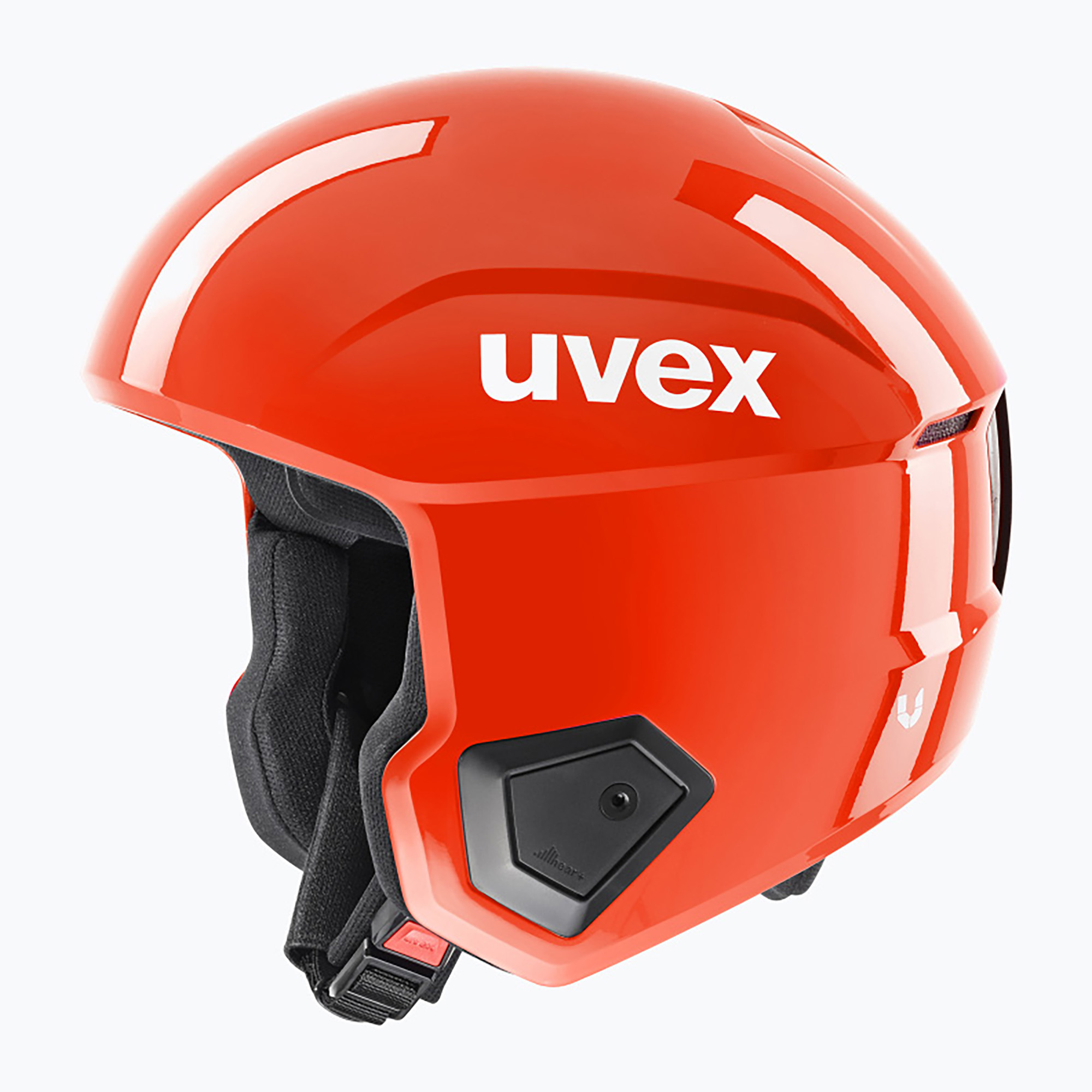 Детска скиорска каска UVEX Race Up electric red