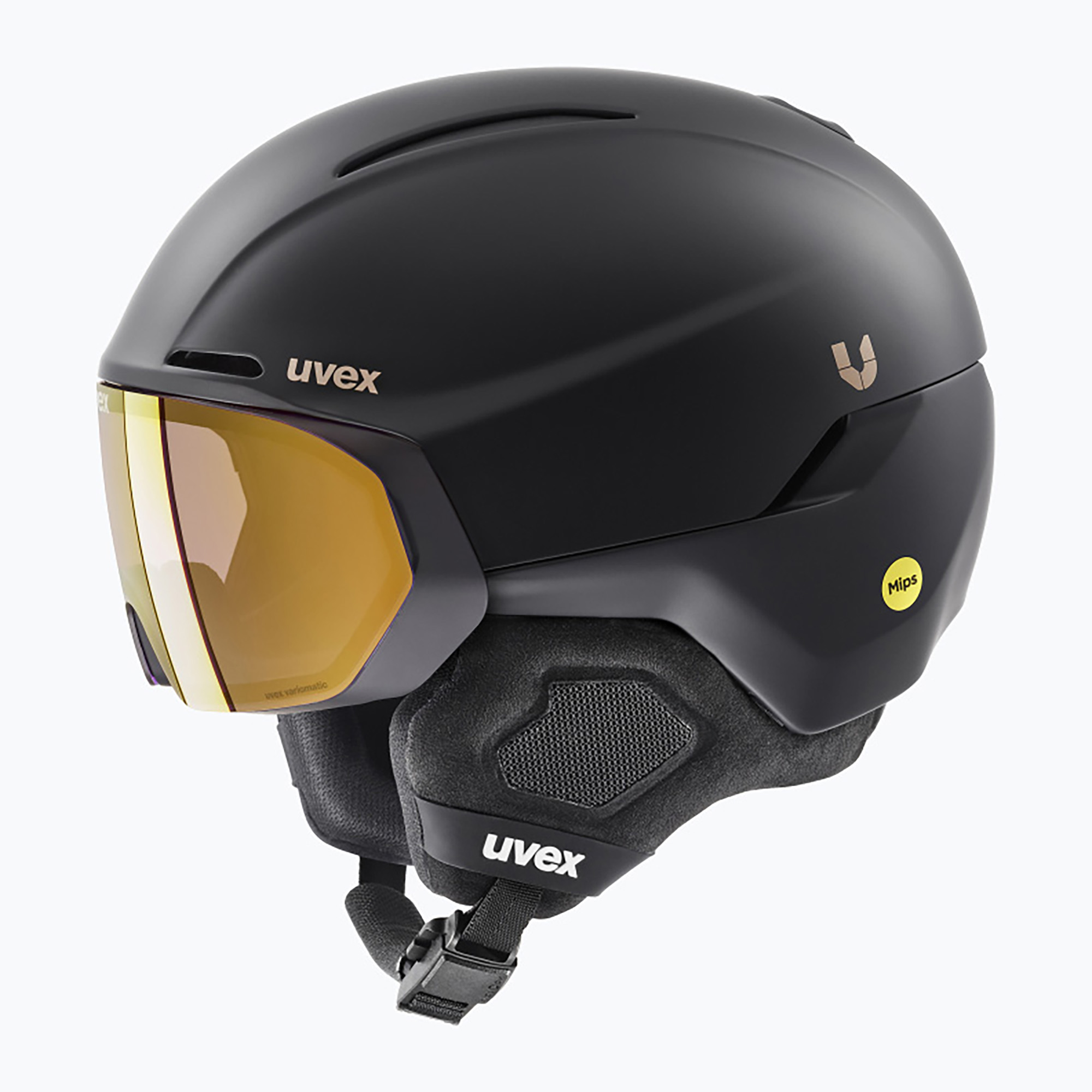 Скиорска каска UVEX Ultimate Horizon MIPS black/black mat