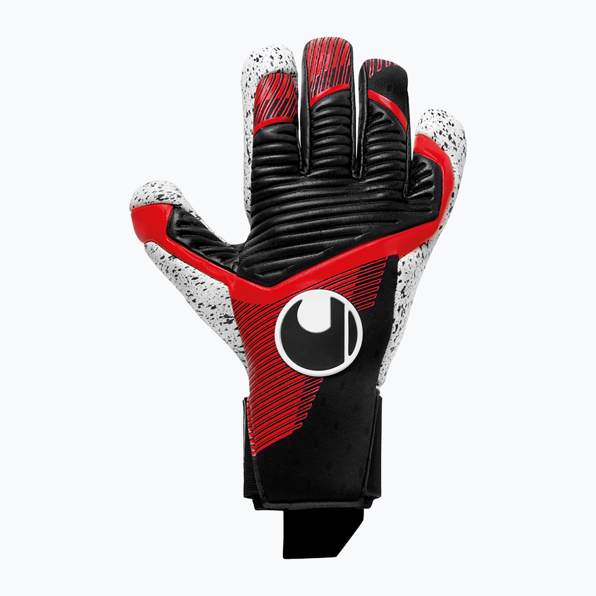 Uhlsport Powerline Supergrip+ Hn brankárske rukavice black/red/white (Powerline Supergrip+ Hn 101130401)