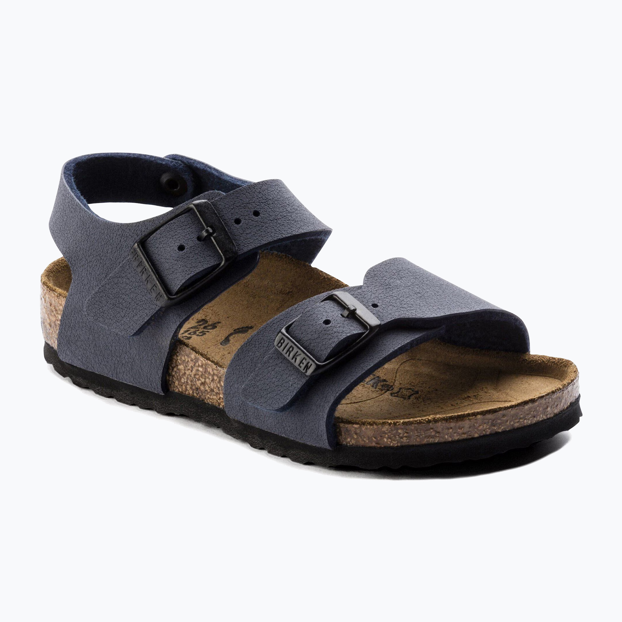 Детски сандали BIRKENSTOCK New York Birkibuc Narrow navy