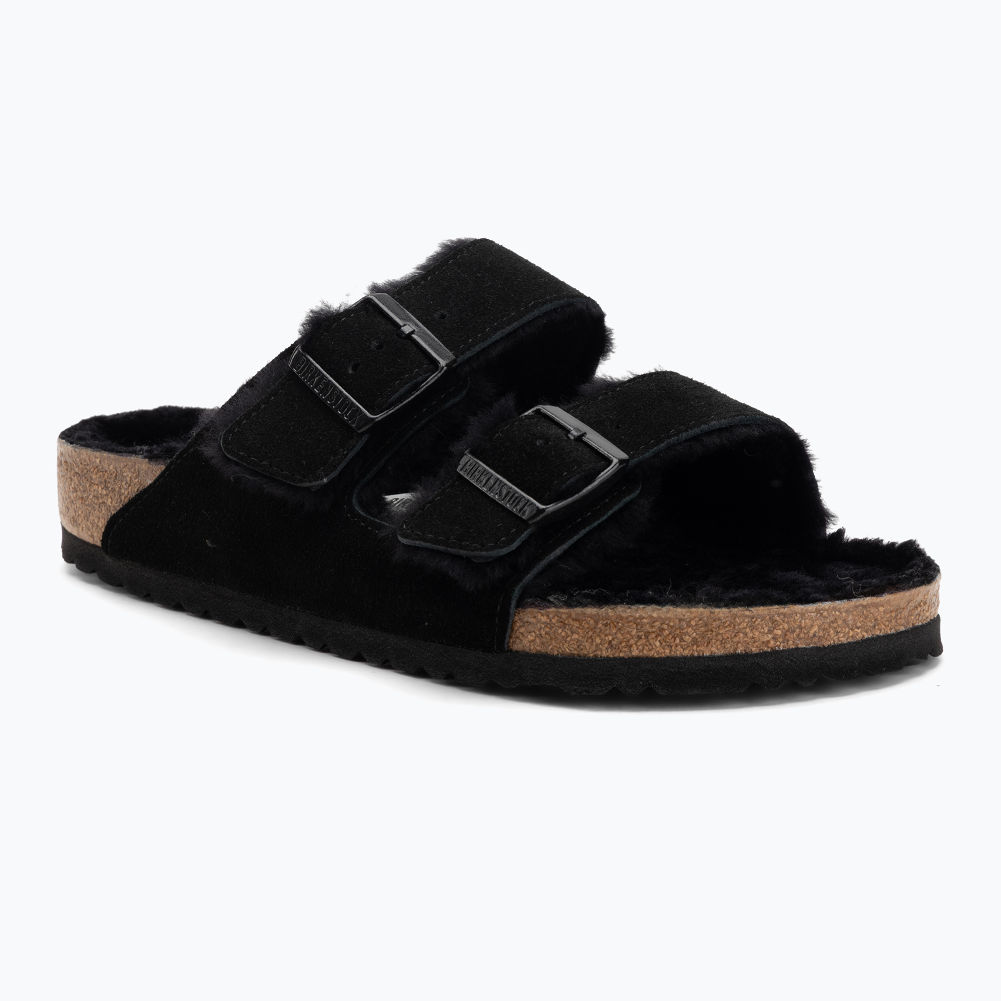Klapki BIRKENSTOCK Arizona Shearling SL Regular black 