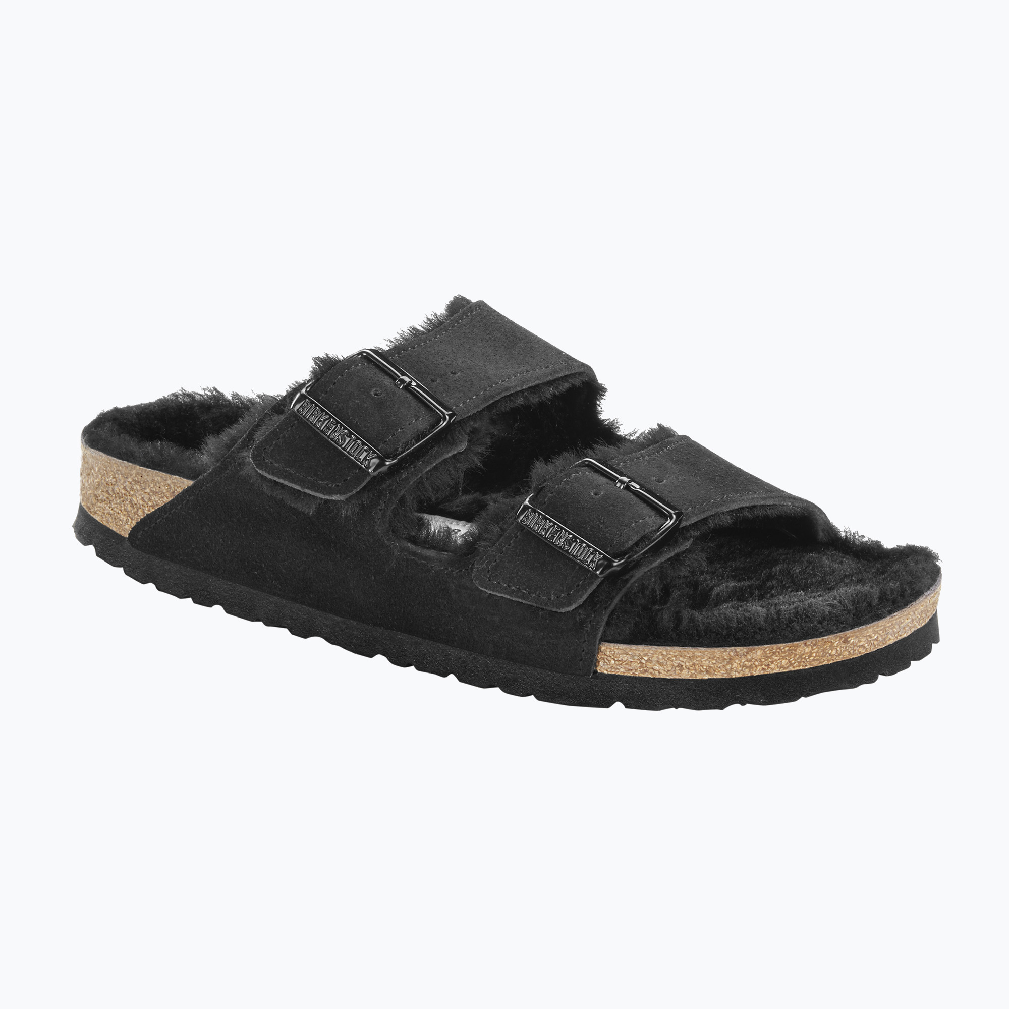 Klapki BIRKENSTOCK Arizona Shearling SL Regular black 