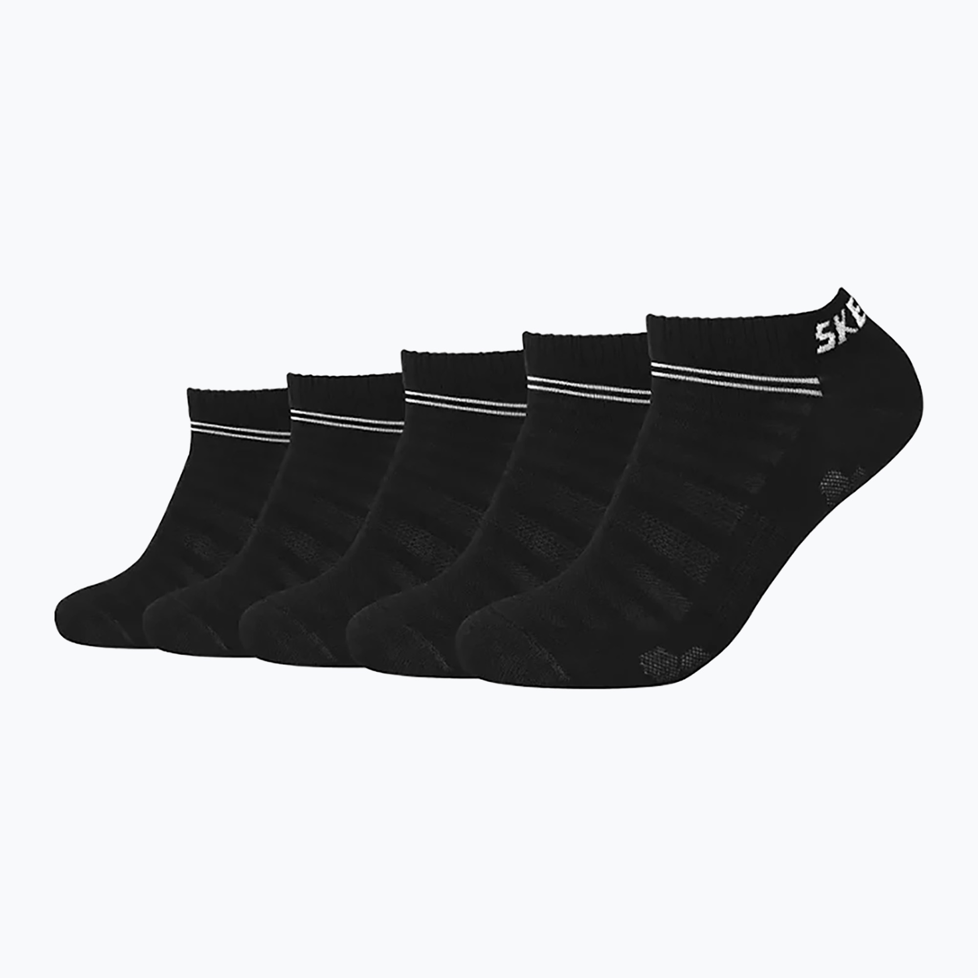 Ponožky Skechers Mesh Ventilation Sneaker 5 pairs black (Mesh Ventilation Sneaker SK43022006-9999)