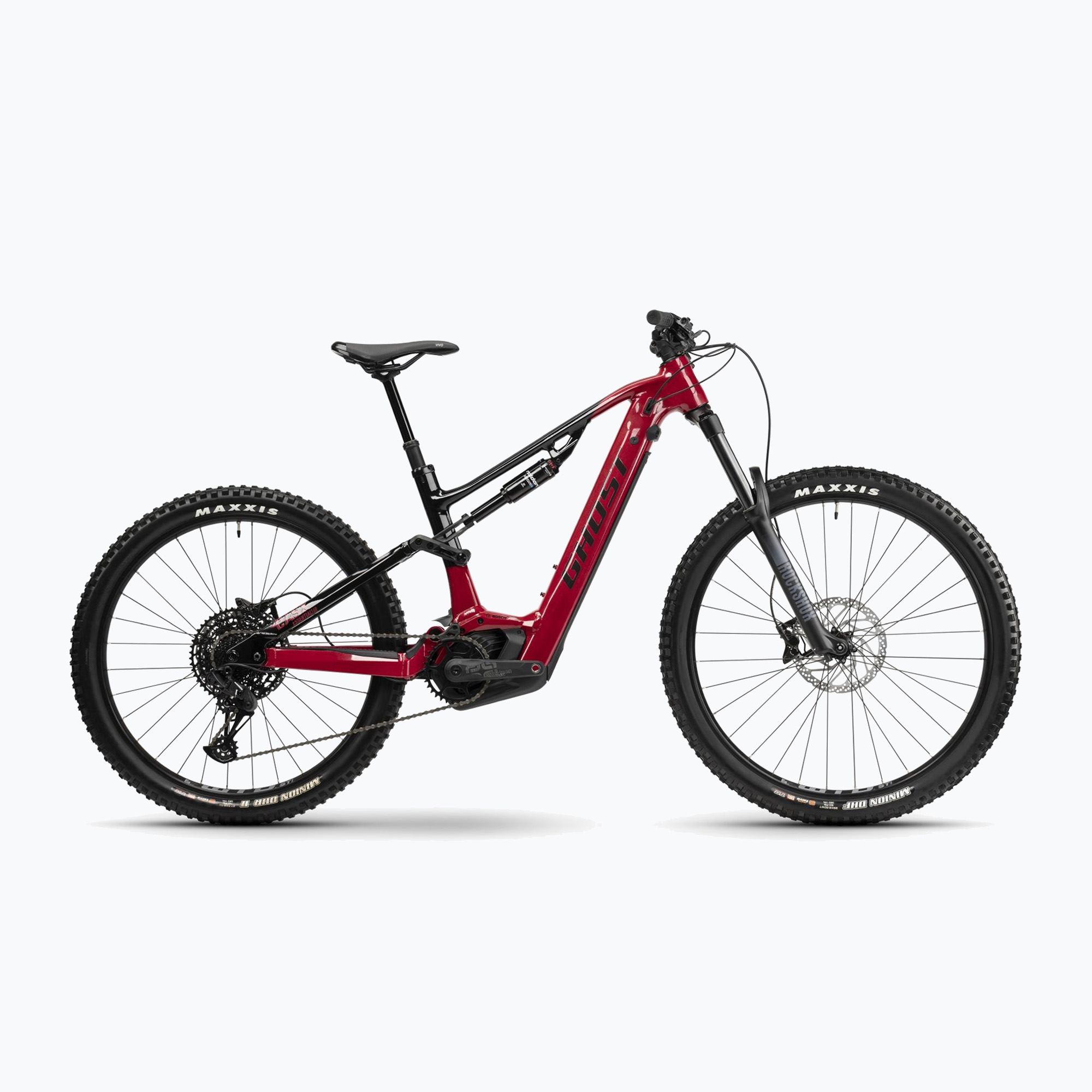 Bicicletta elettrica GHOST E-ASX 160 Universal 625Wh met. arrugginito rosso/nero lucido/opaco
