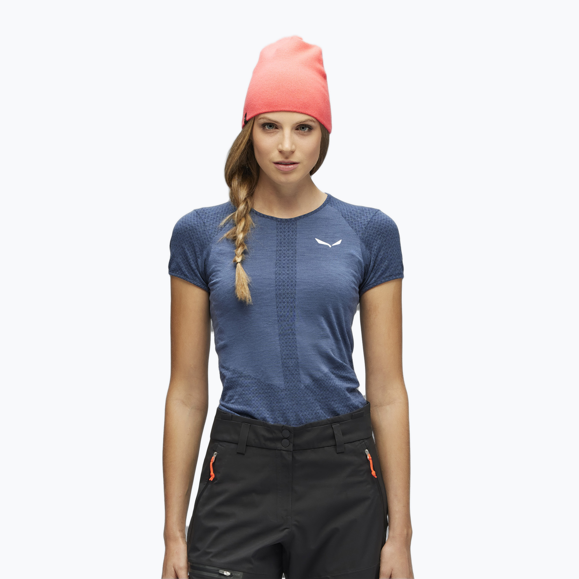 Koszulka trekkingowa damska Salewa Zebru Medium Warm Amr dark denim 