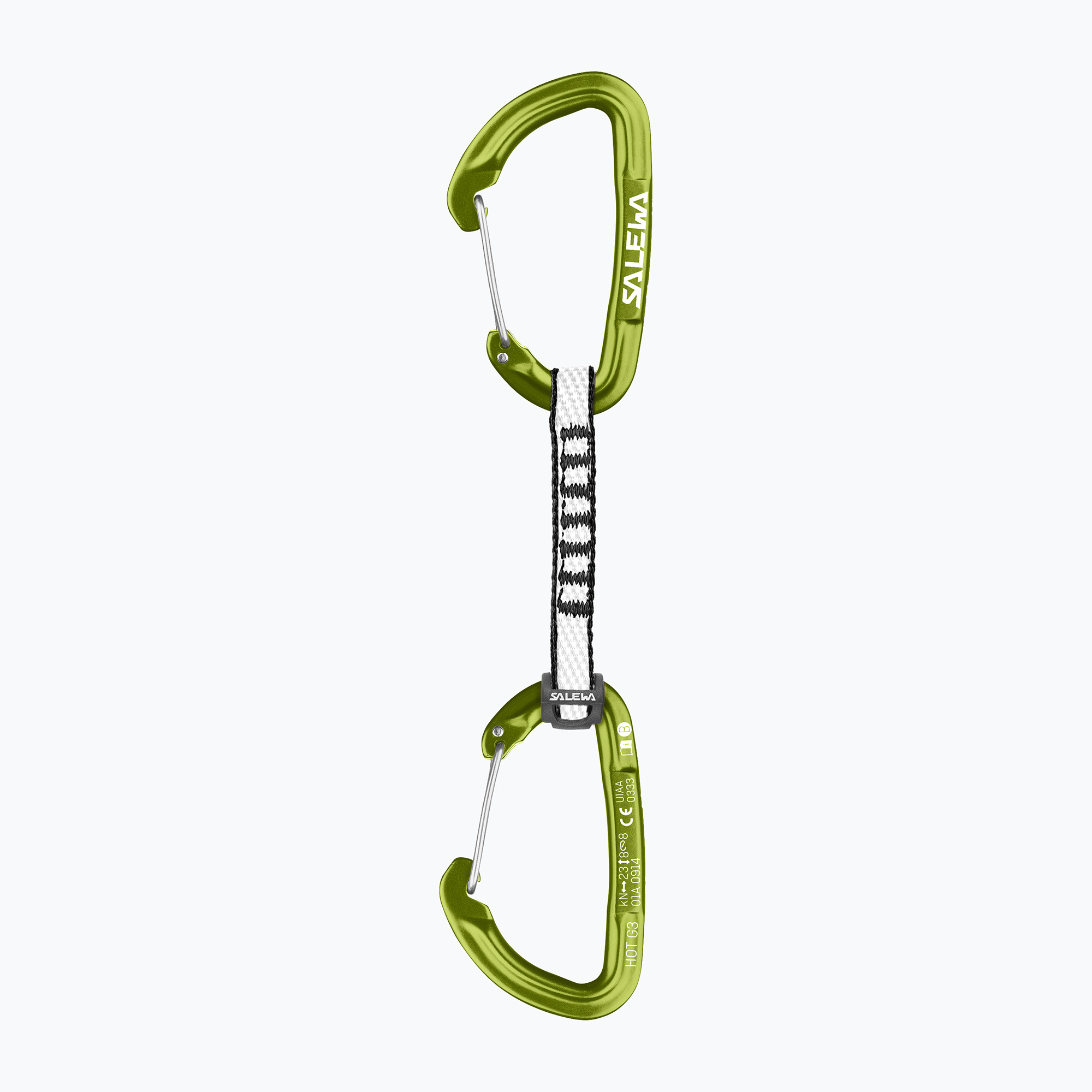 Salewa Expr Set Dyn Hot G3 Wire/Wire spedizione arrampicata verde fluo