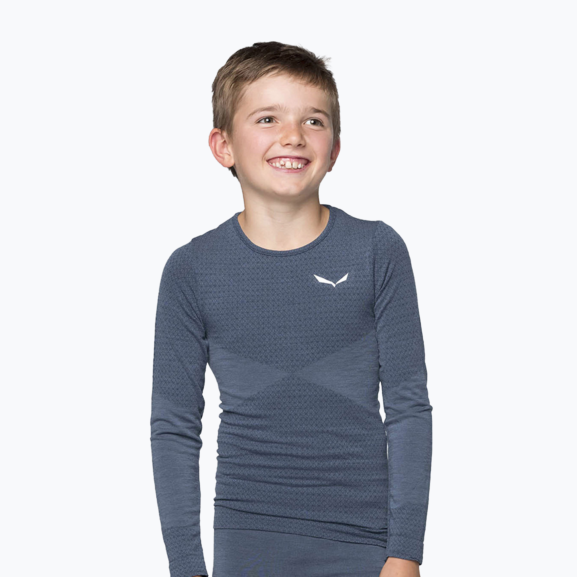 Salewa Zebru Med Warm AMR denim bambino manica lunga termica