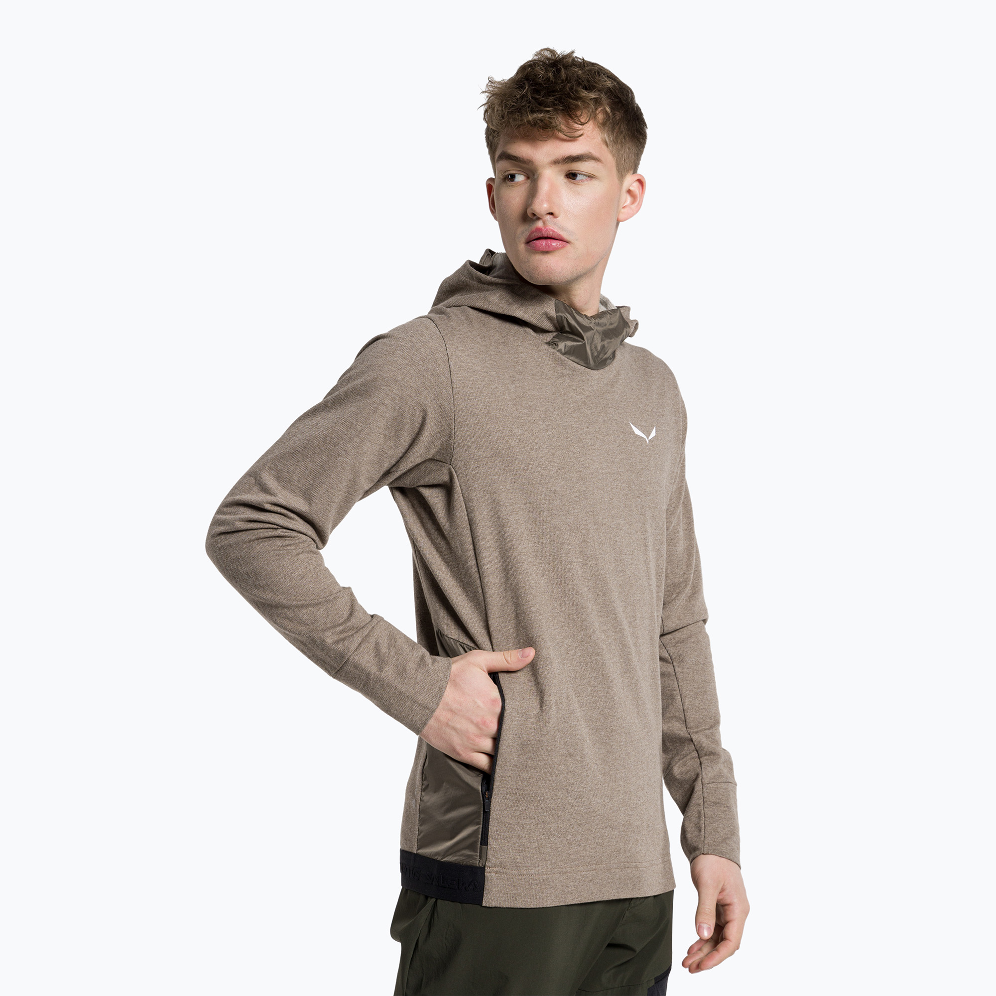 Bluza trekkingowa męska Salewa Fanes AM Hoody bungee cord melange 