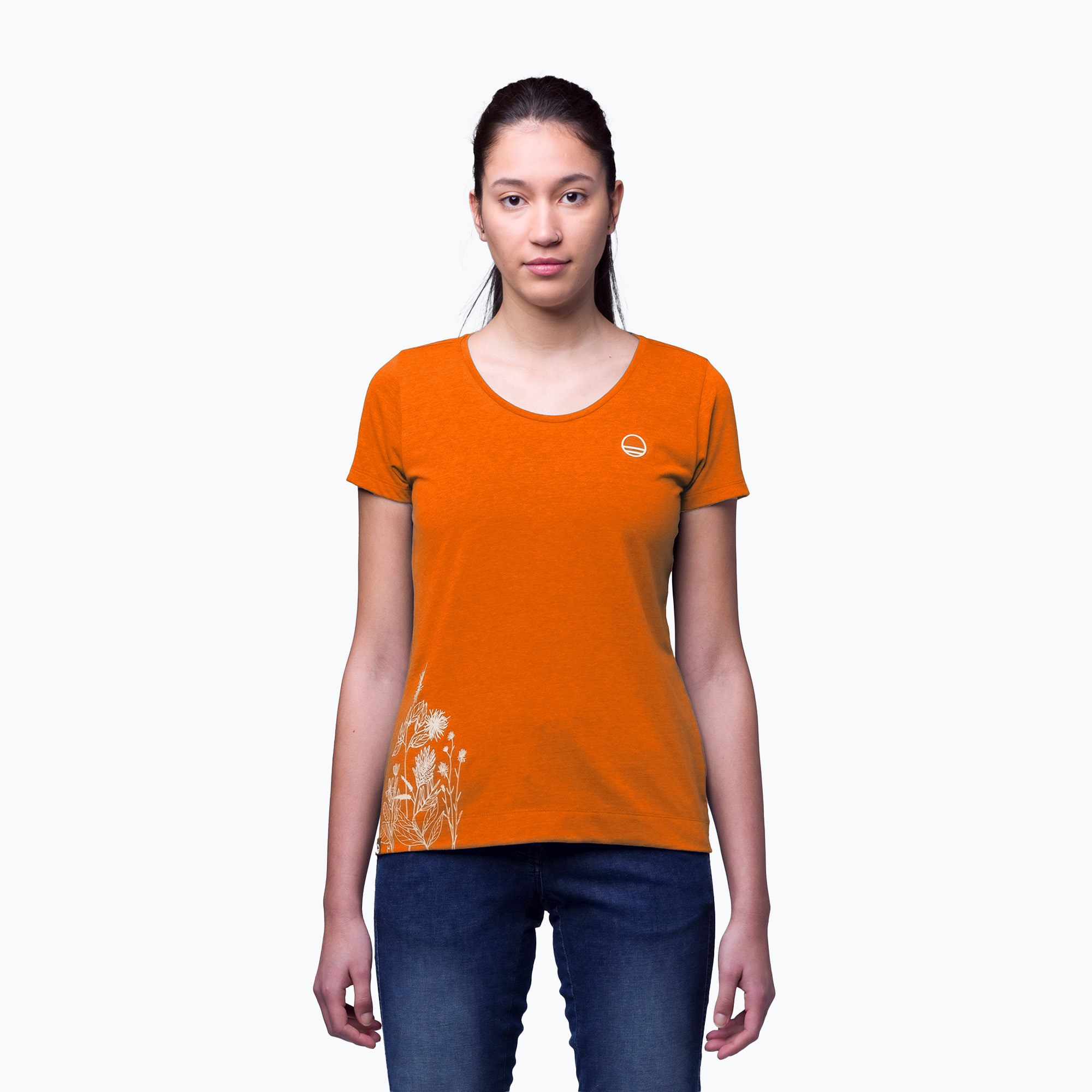 Maglietta da arrampicata Wild Country Flow sandstone donna (S) (Flow 4140 40-0000095239)